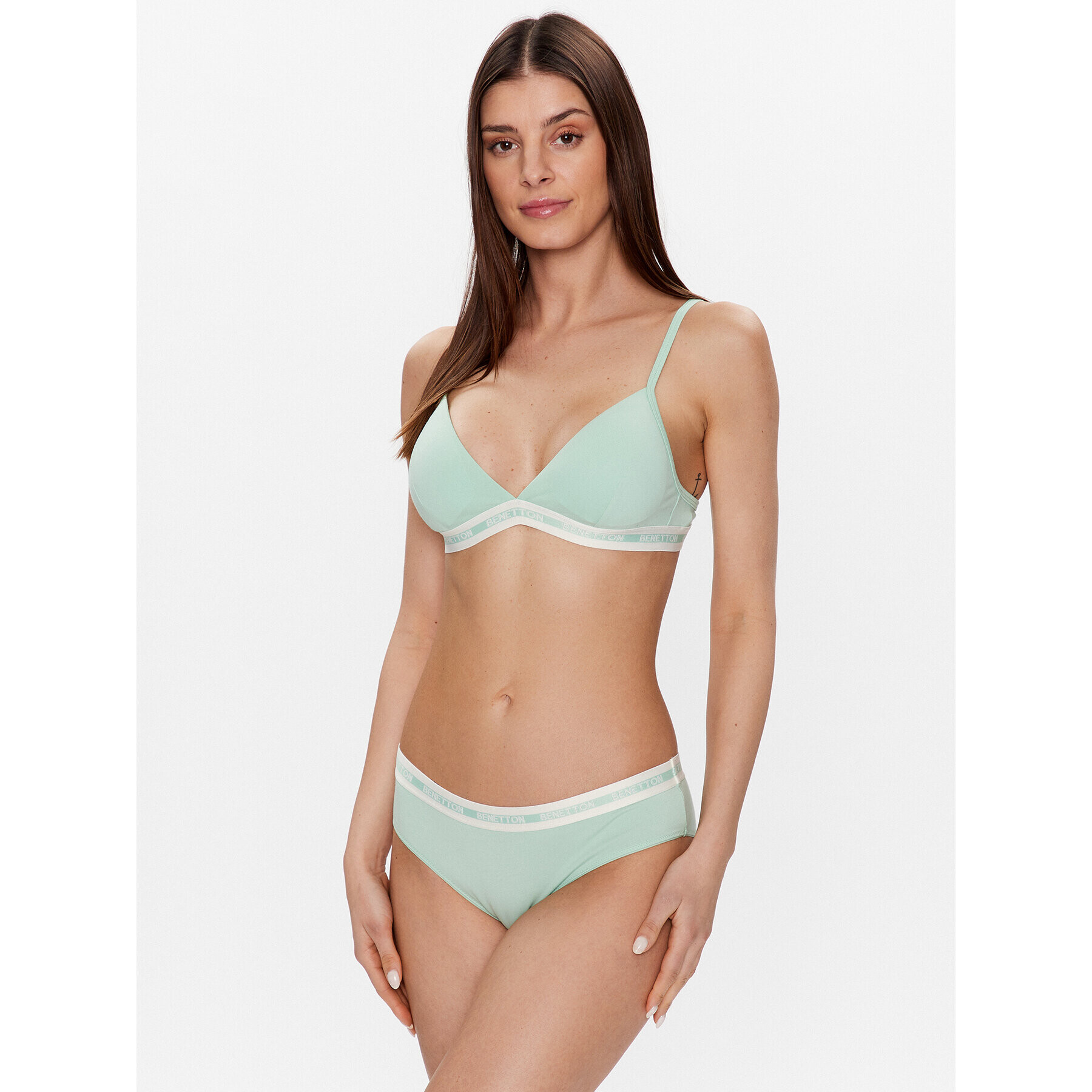 United Colors Of Benetton Podprsenka Bralette 3OP81R00C Zelená - Pepit.sk