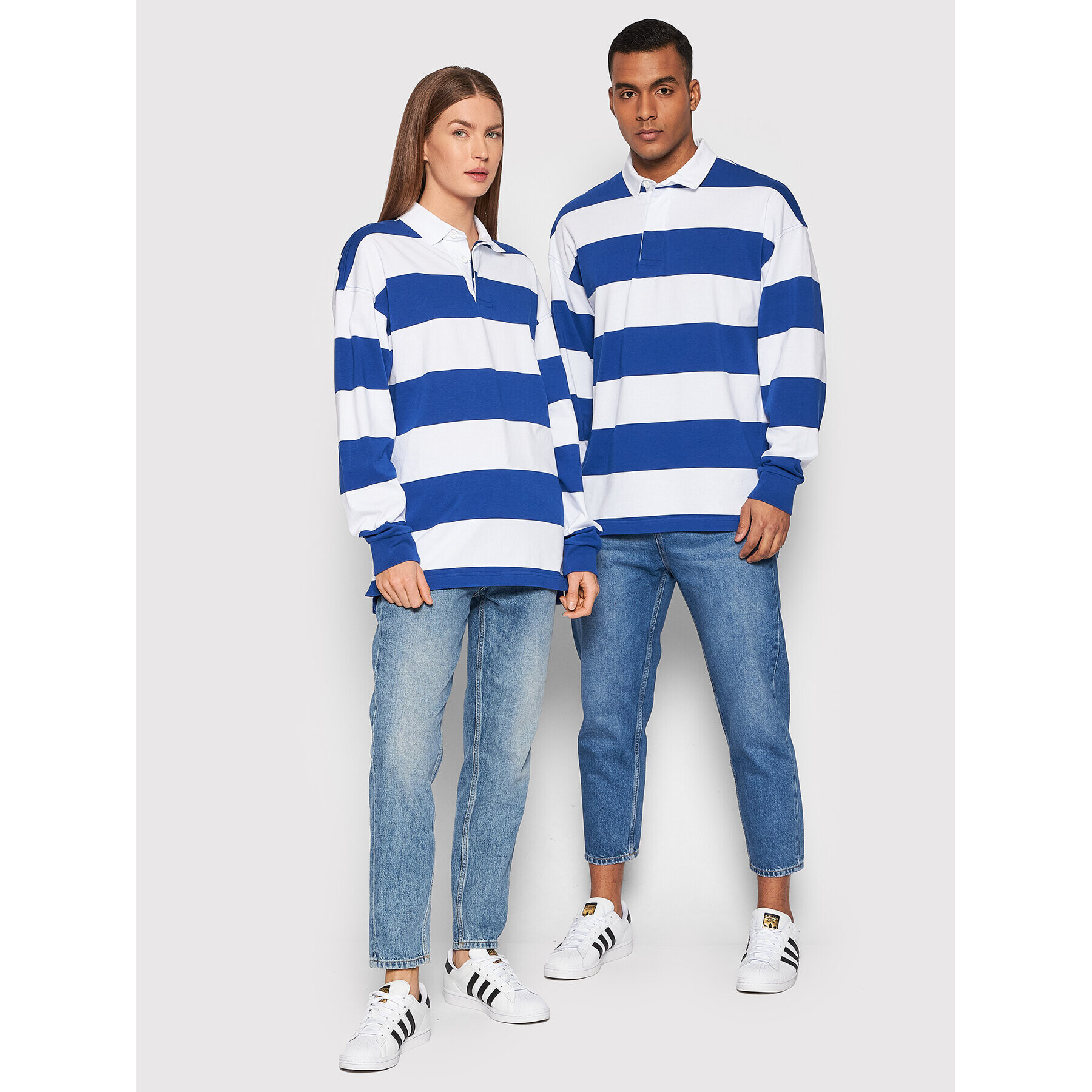 United Colors Of Benetton Polokošeľa Unisex 3ECCU3003 Modrá Relaxed Fit - Pepit.sk