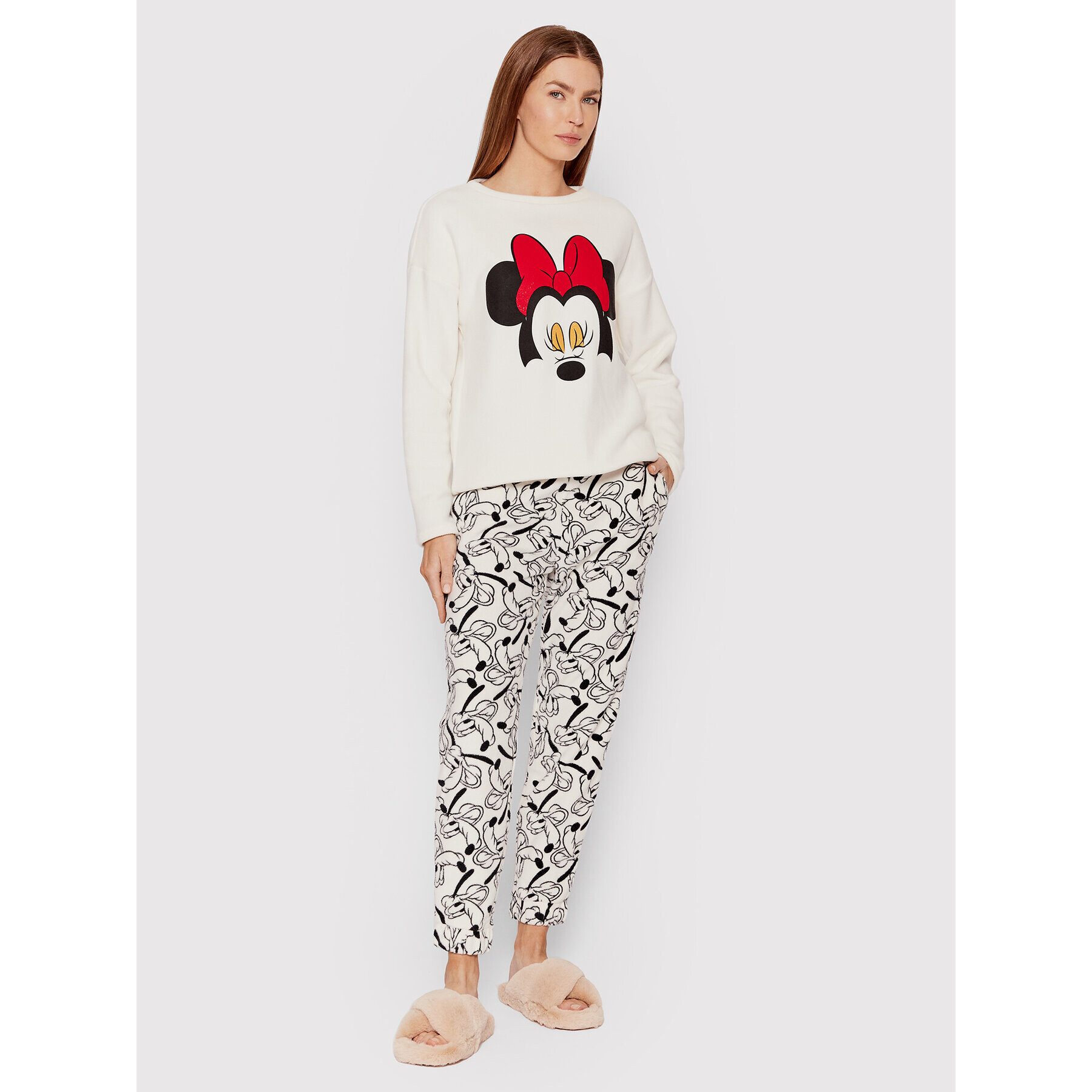 United Colors Of Benetton Pyžamové nohavice DISNEY 3TWW3F001 Biela Regular Fit - Pepit.sk