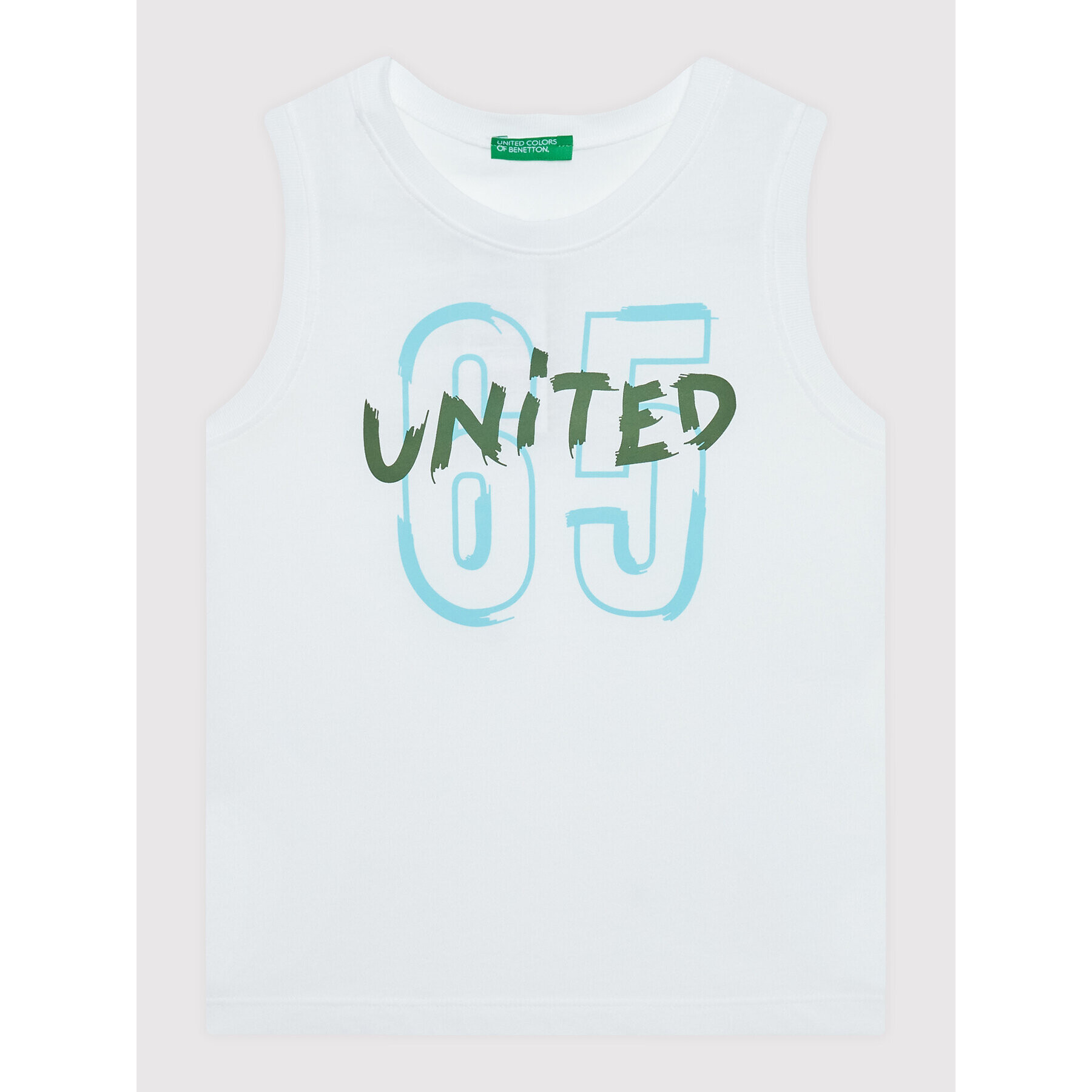 United Colors Of Benetton Súprava top a kraťasy 3096CK001 Biela Regular Fit - Pepit.sk