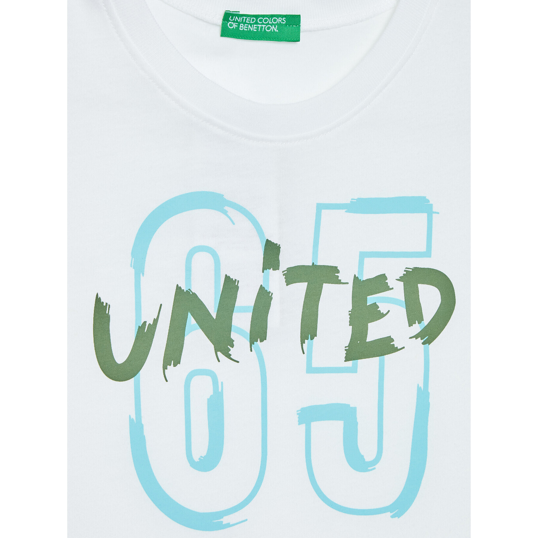 United Colors Of Benetton Súprava top a kraťasy 3096CK001 Biela Regular Fit - Pepit.sk