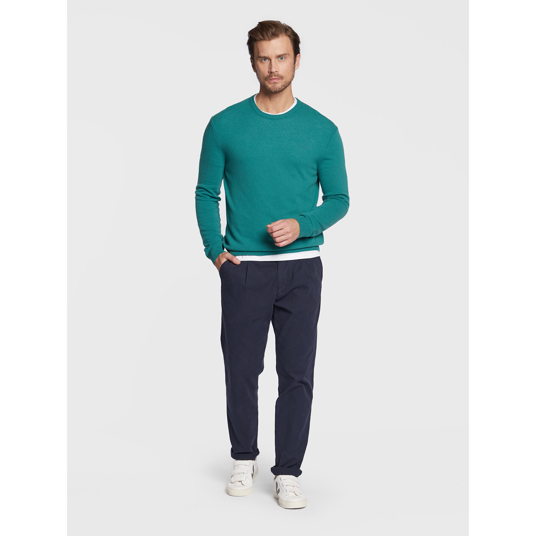 United Colors Of Benetton Sveter 1002U1G34 Zelená Regular Fit - Pepit.sk