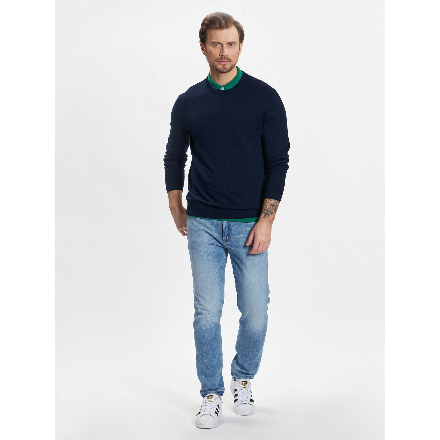 United Colors Of Benetton Sveter 1098U1I76 Tmavomodrá Regular Fit - Pepit.sk