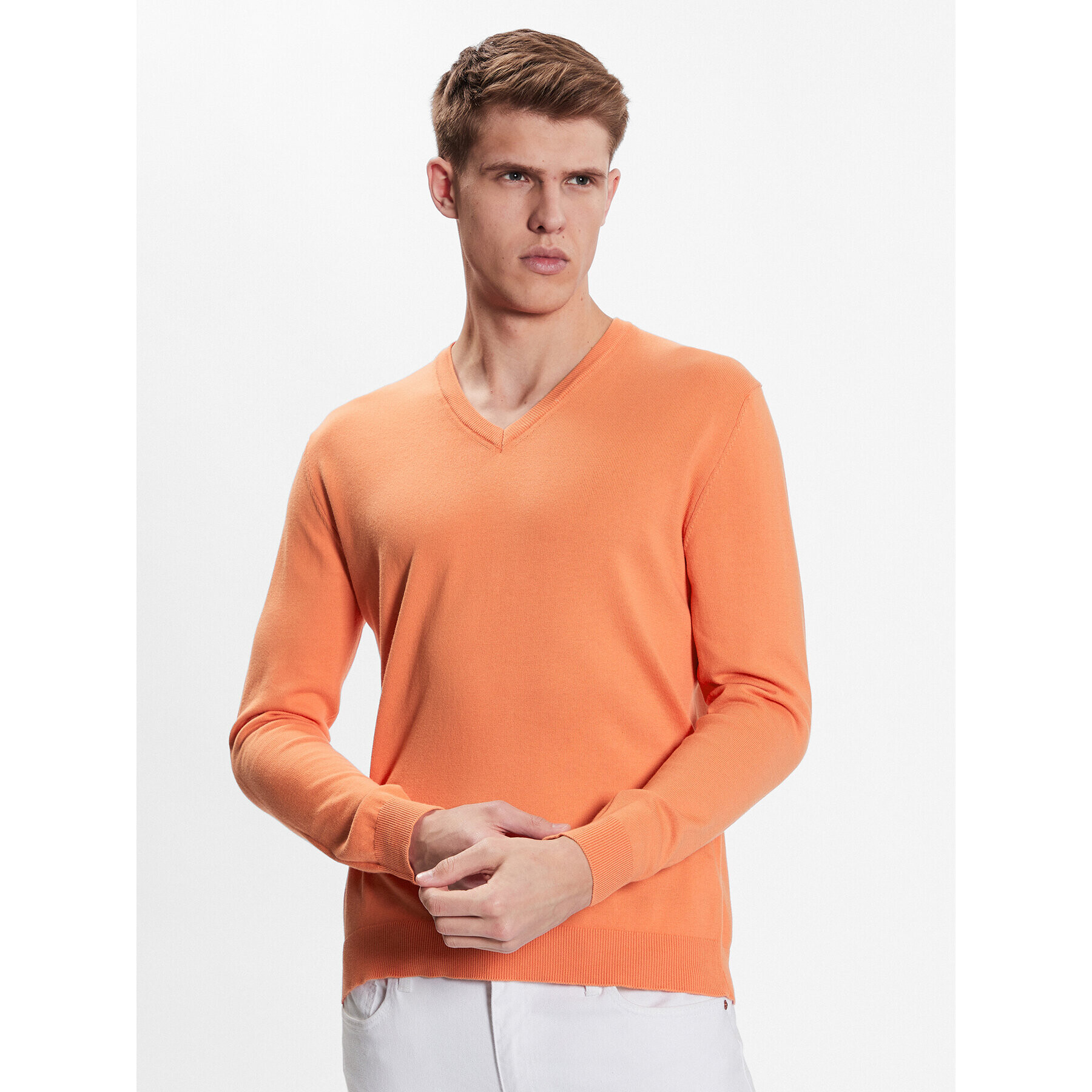 United Colors Of Benetton Sveter 1098U4486 Oranžová Regular Fit - Pepit.sk