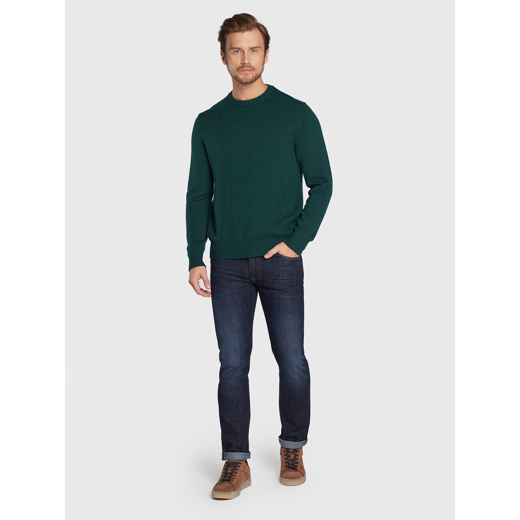 United Colors Of Benetton Sveter 1235U1N67 Zelená Regular Fit - Pepit.sk