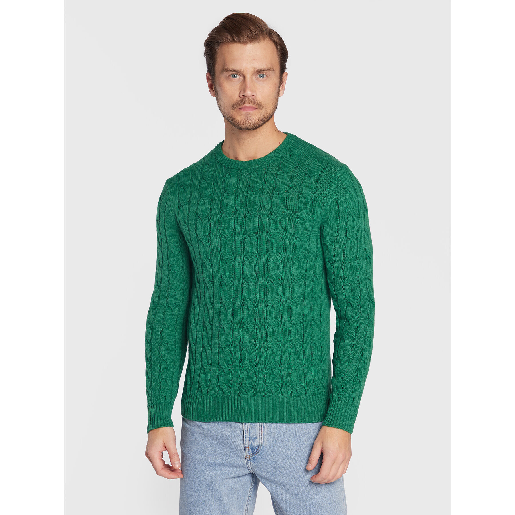 United Colors Of Benetton Sveter 1335U101S Zelená Regular Fit - Pepit.sk