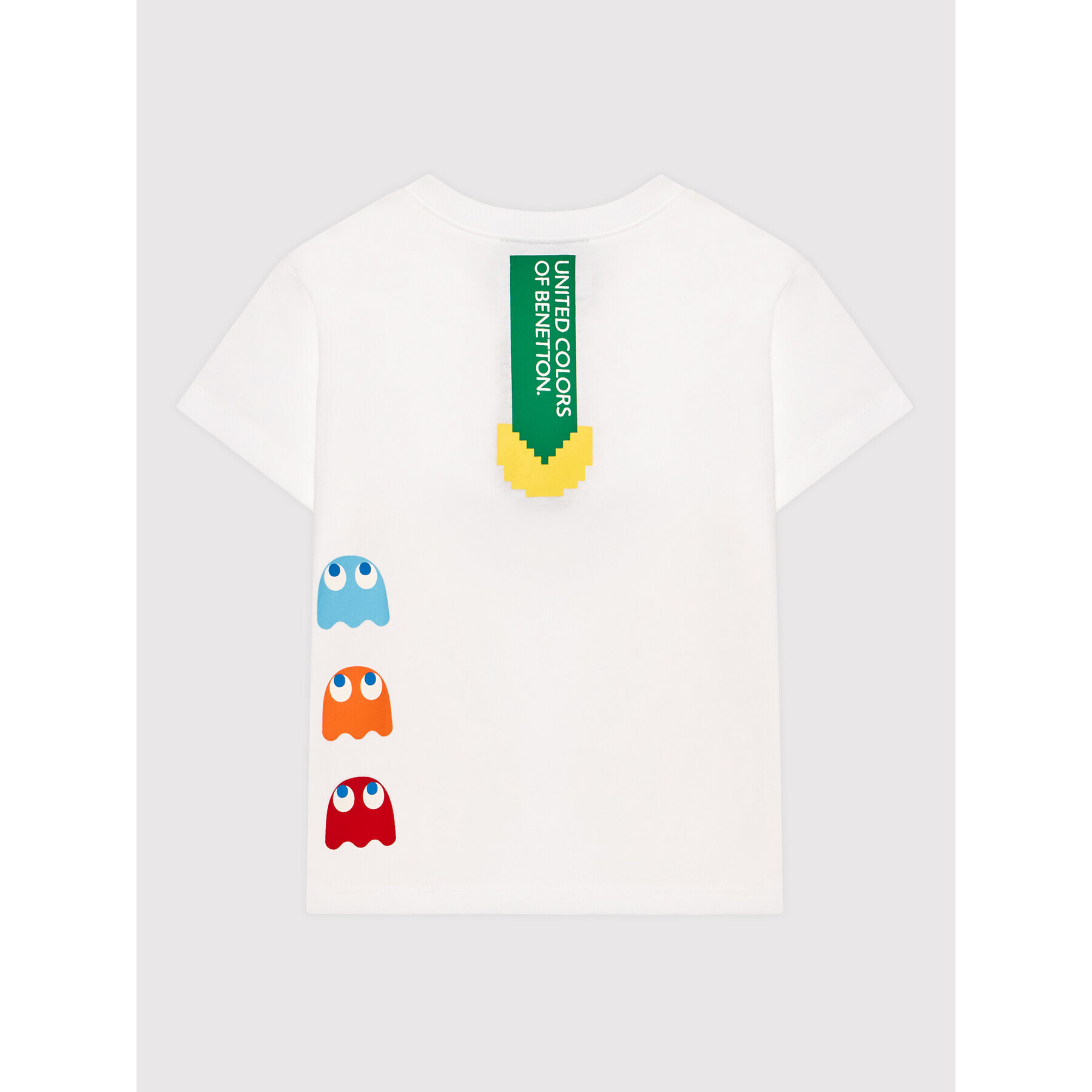 United Colors Of Benetton Tričko PAC-MAN 3096G102F Biela Regular Fit - Pepit.sk