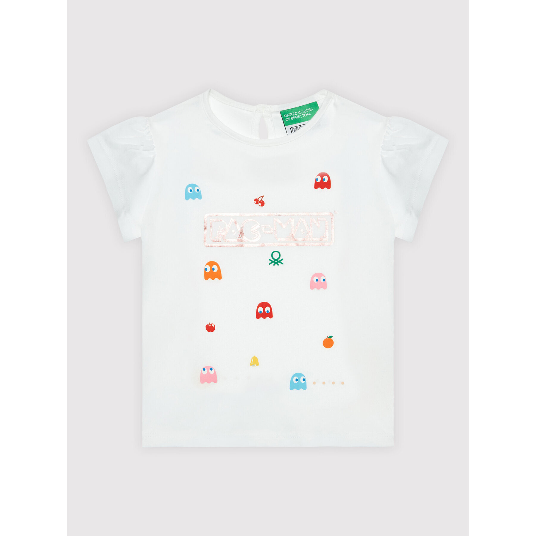 United Colors Of Benetton Tričko PAC-MAN 3096G102J Biela Regular Fit - Pepit.sk