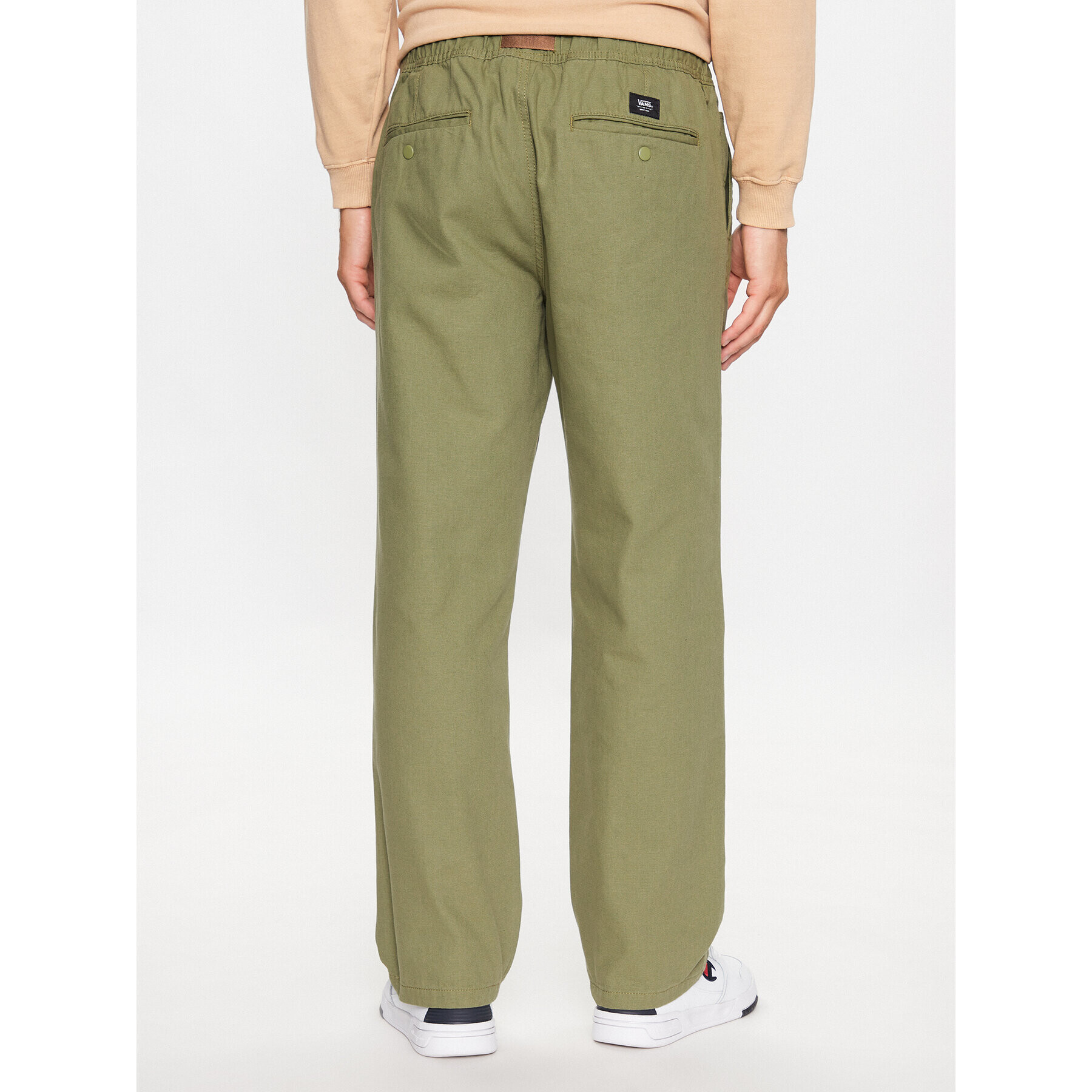 Vans Bavlnené nohavice Range Relaxed Climbing Pant VN0008N3 Zelená Relaxed Fit - Pepit.sk