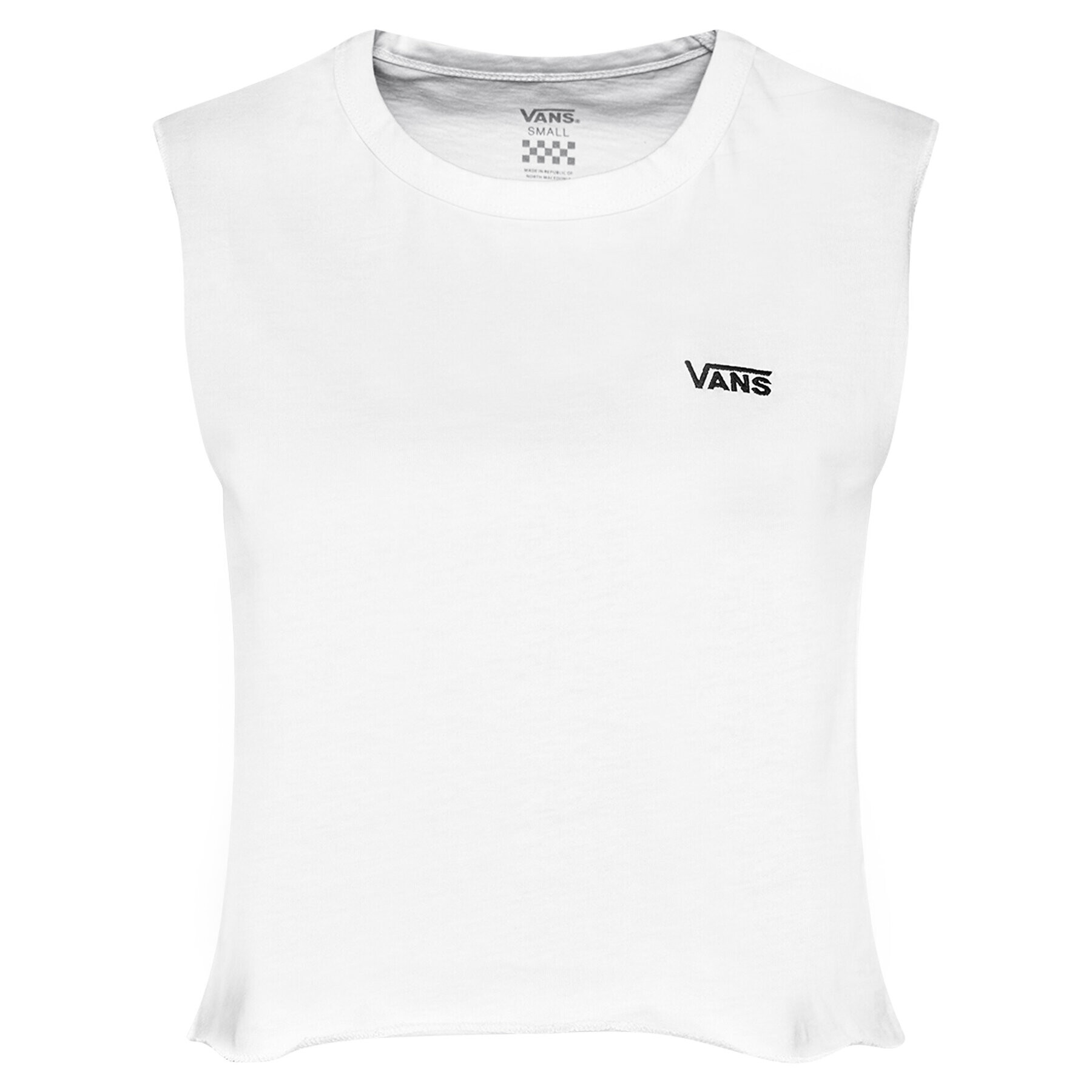 Vans Blúzka Junior V Muscle Crop VN0A4DNG Biela Regular Fit - Pepit.sk