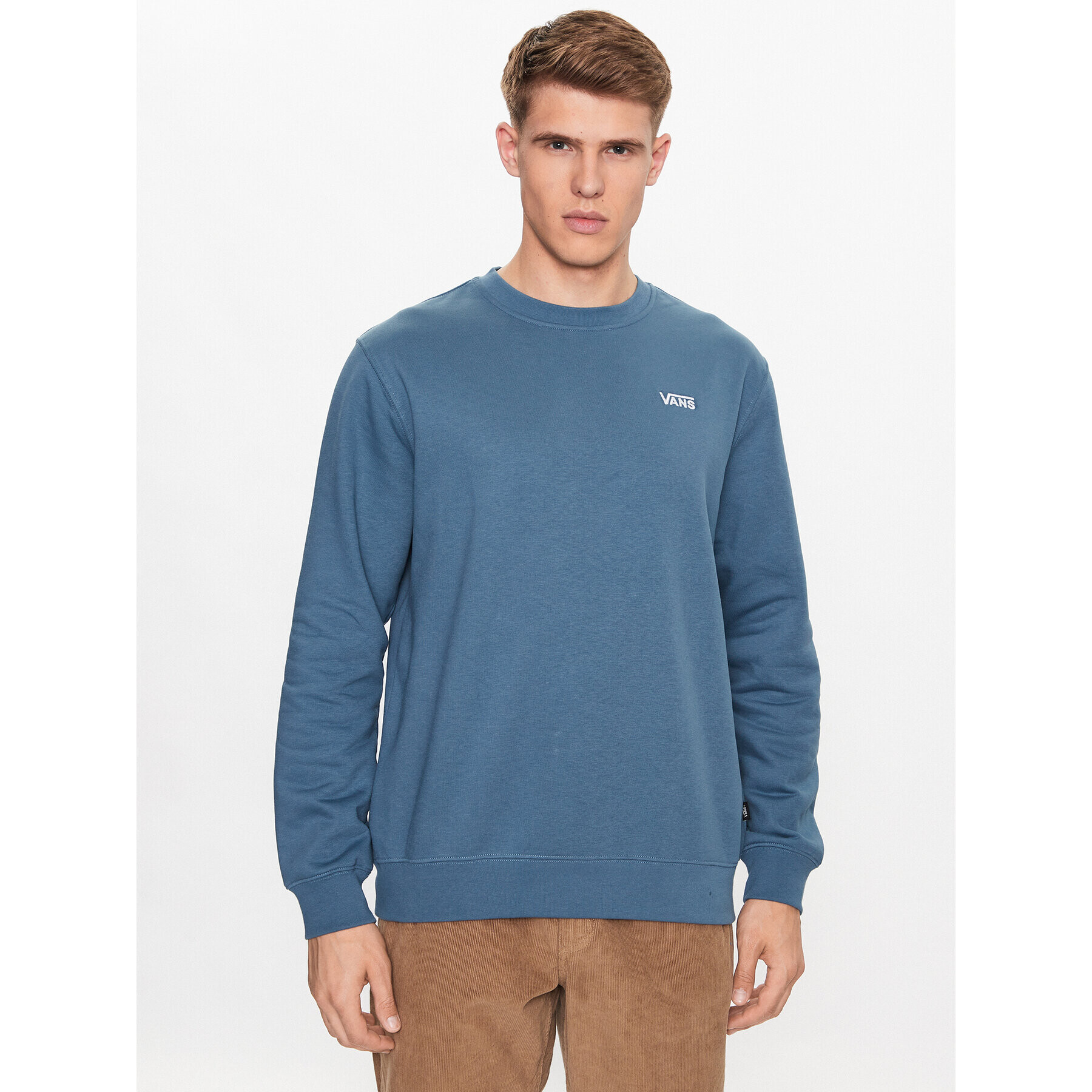 Vans Mikina Core Basic Crew Fleece VN0A7YDU Modrá Classic Fit - Pepit.sk