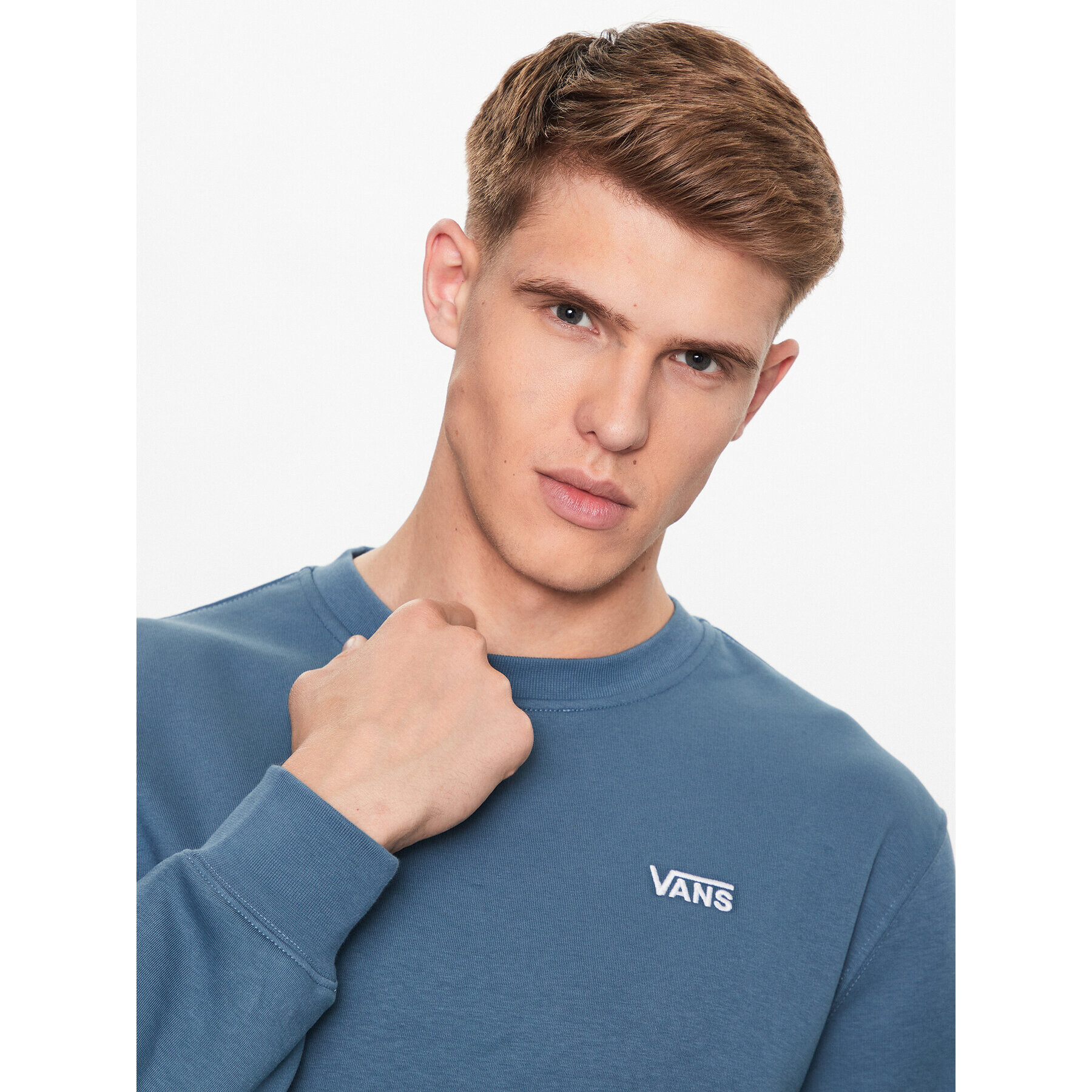 Vans Mikina Core Basic Crew Fleece VN0A7YDU Modrá Classic Fit - Pepit.sk