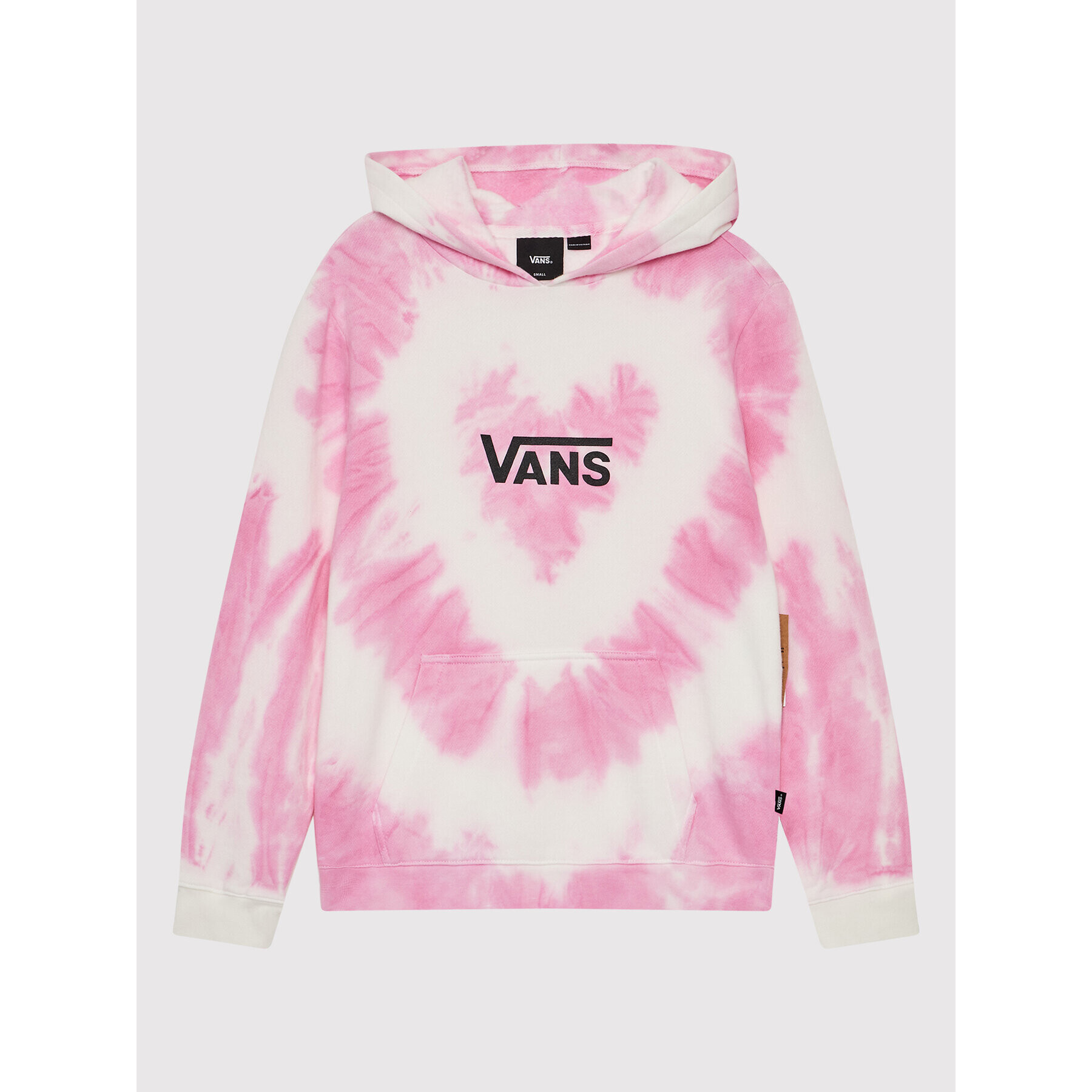 Vans Mikina Tie Dye Heart VN0A7RRR Ružová Regular Fit - Pepit.sk