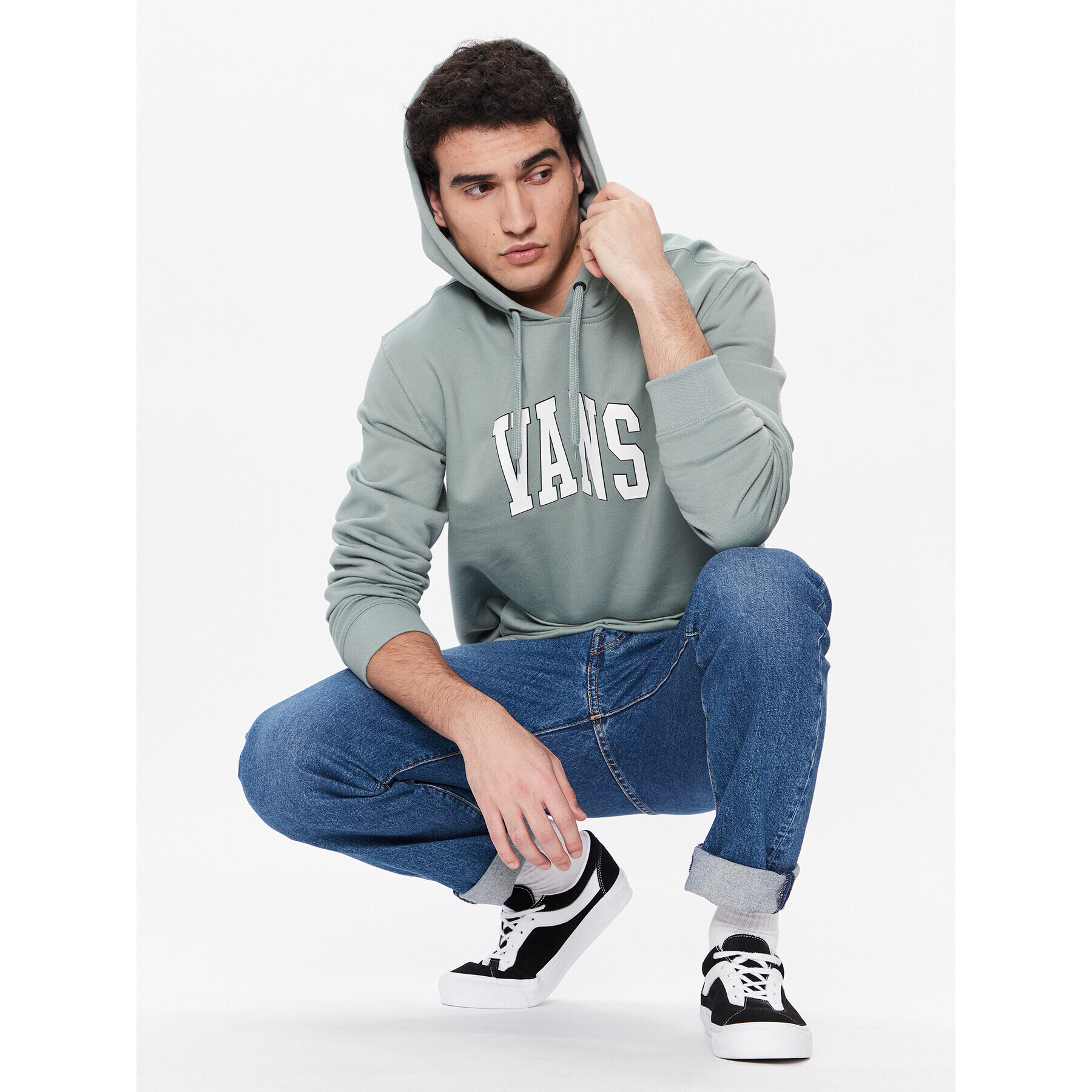 Vans Mikina Varsity VN0007W6 Zelená Regular Fit - Pepit.sk