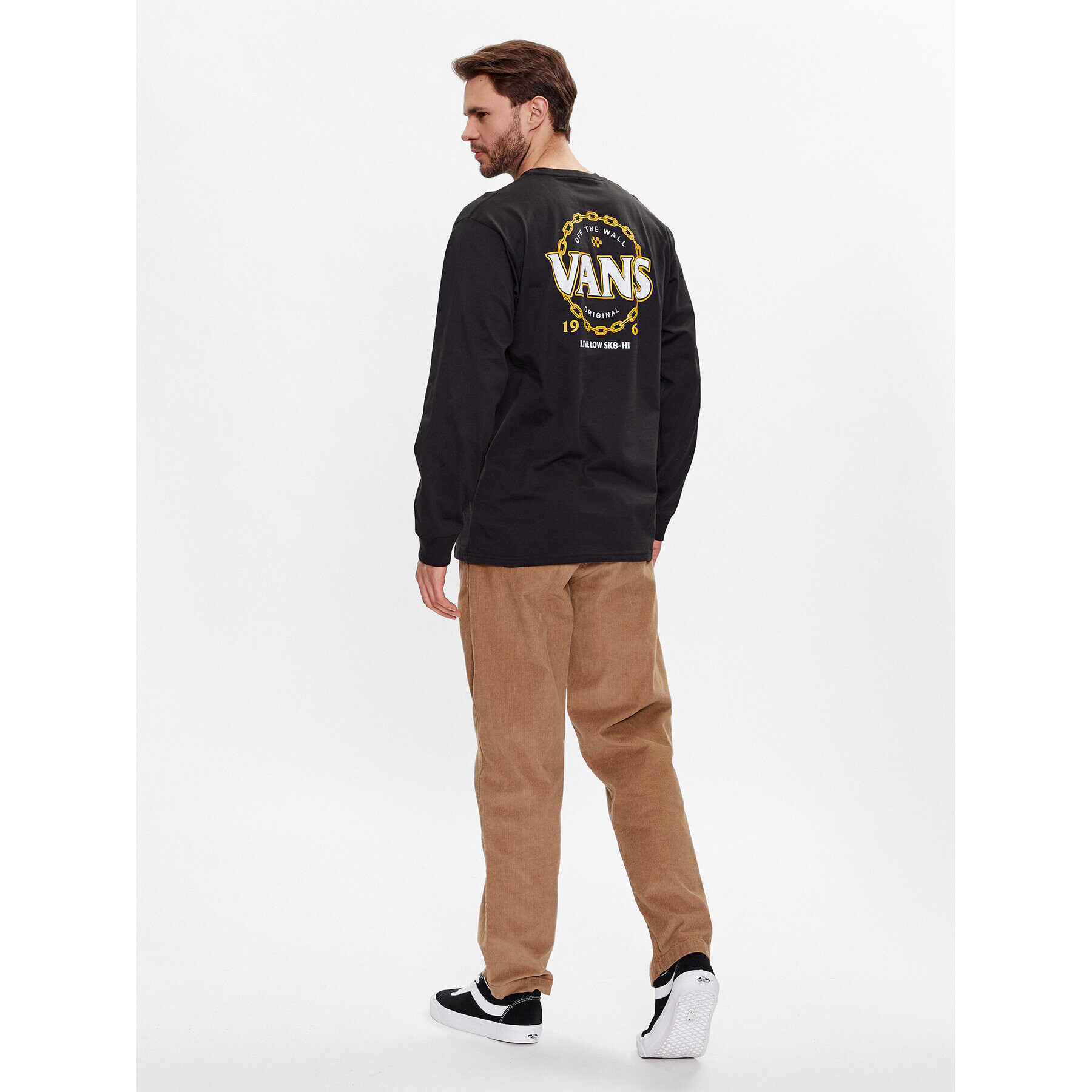 Vans S dlhými rukávmi Chain VN000042 Čierna Regular Fit - Pepit.sk