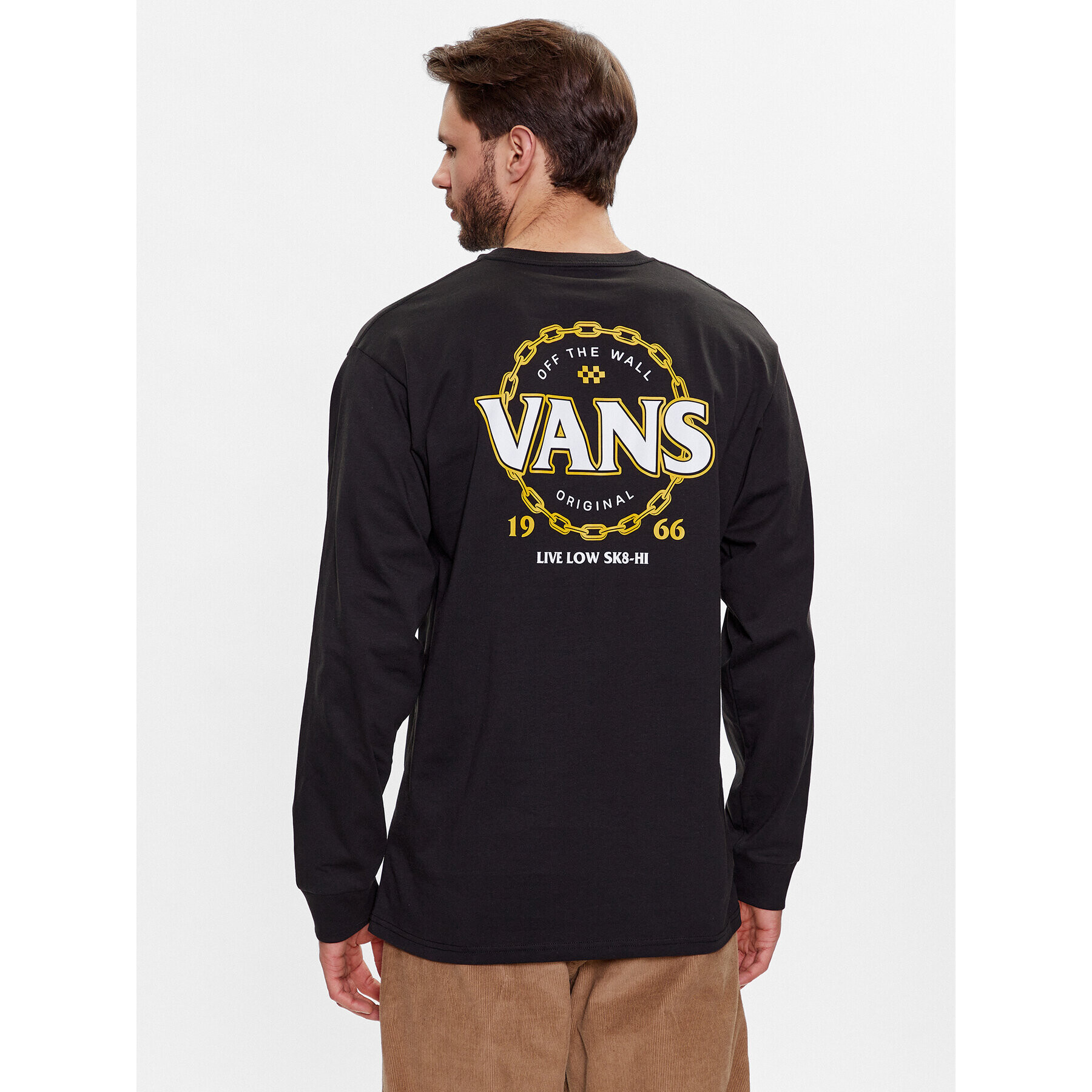 Vans S dlhými rukávmi Chain VN000042 Čierna Regular Fit - Pepit.sk