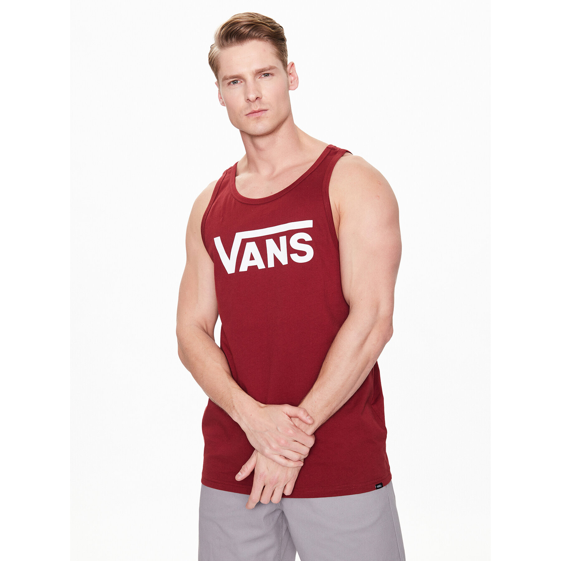 Vans Tank top Classic VN000Y8V Bordová Classic Fit - Pepit.sk