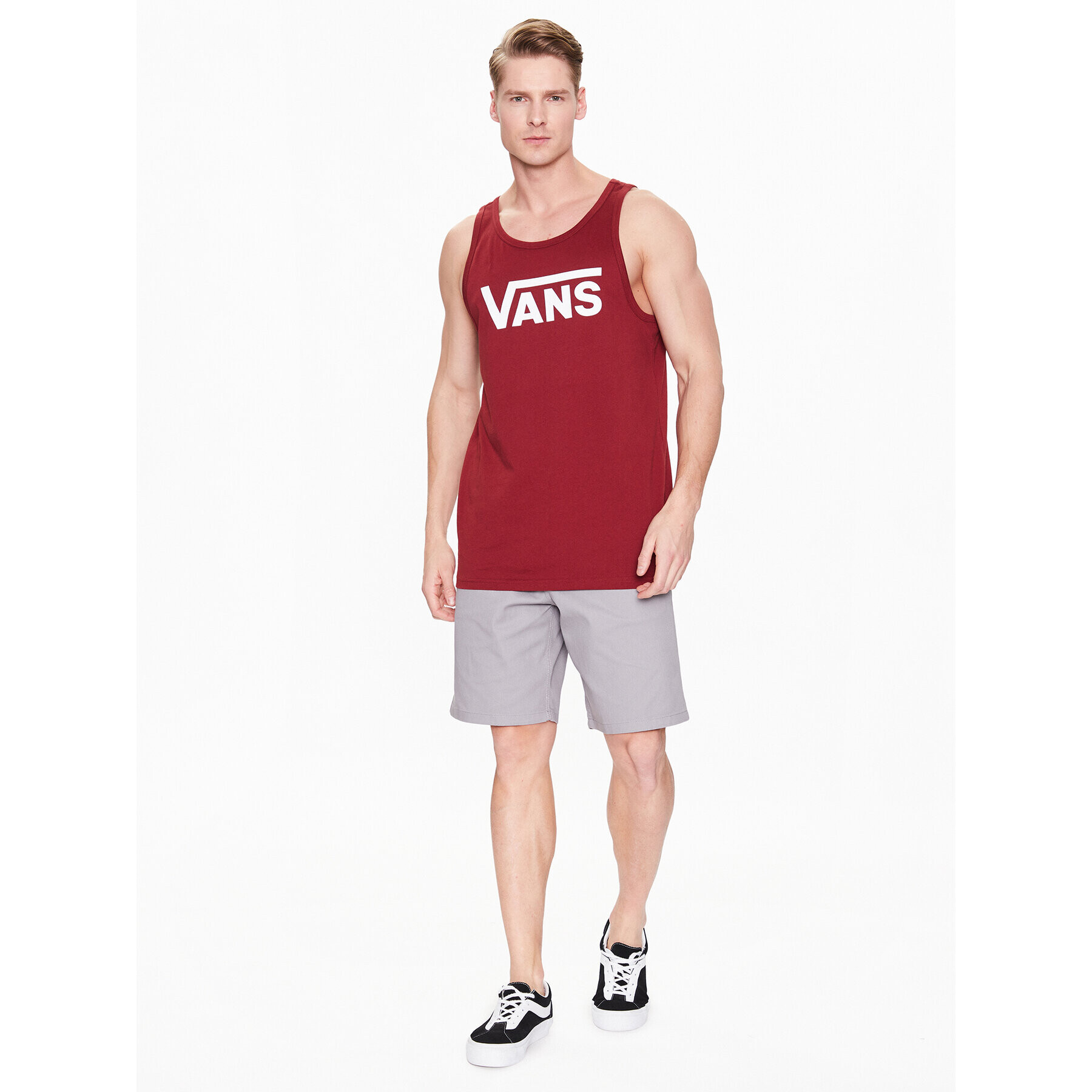 Vans Tank top Classic VN000Y8V Bordová Classic Fit - Pepit.sk