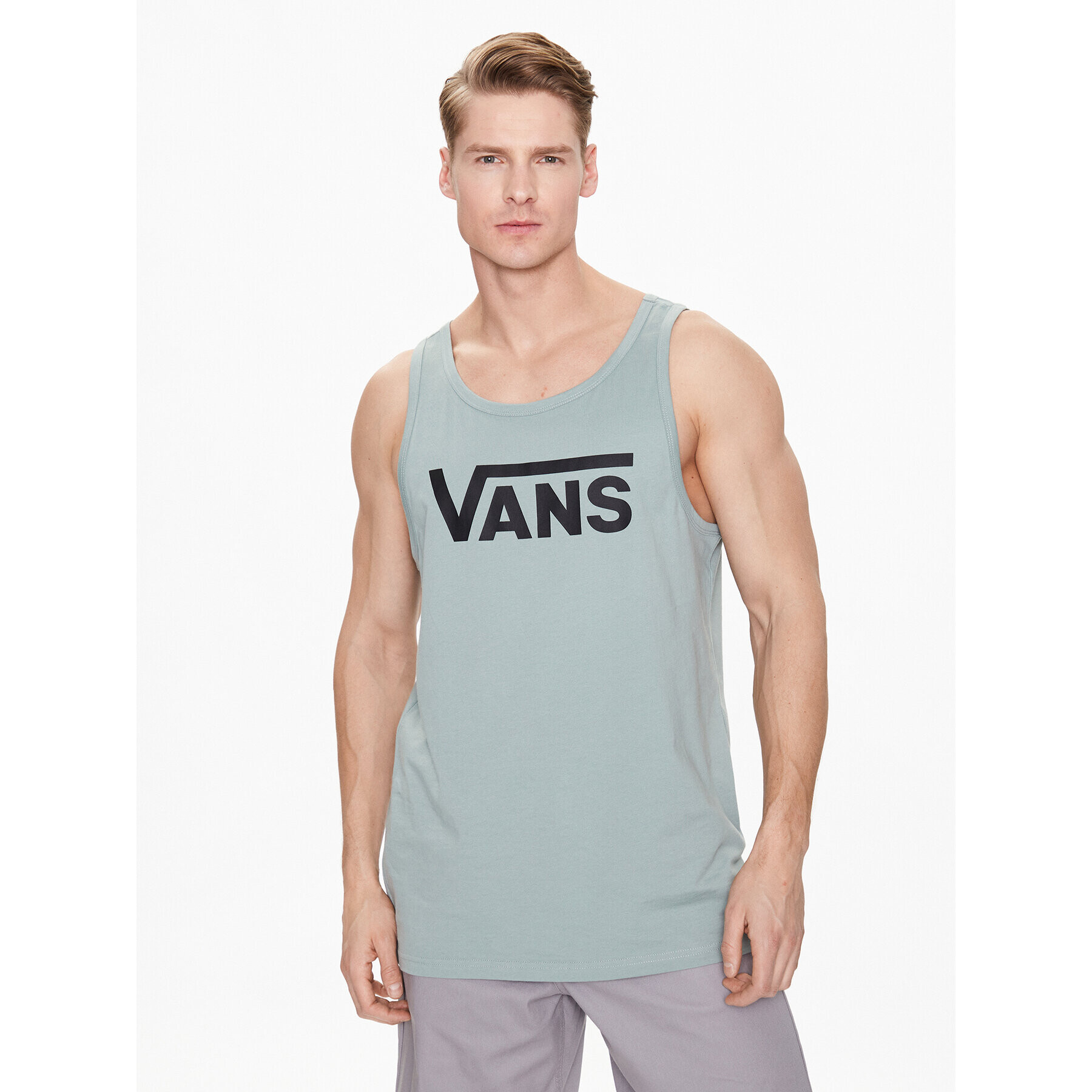 Vans Tank top Classic VN000Y8V Zelená Classic Fit - Pepit.sk