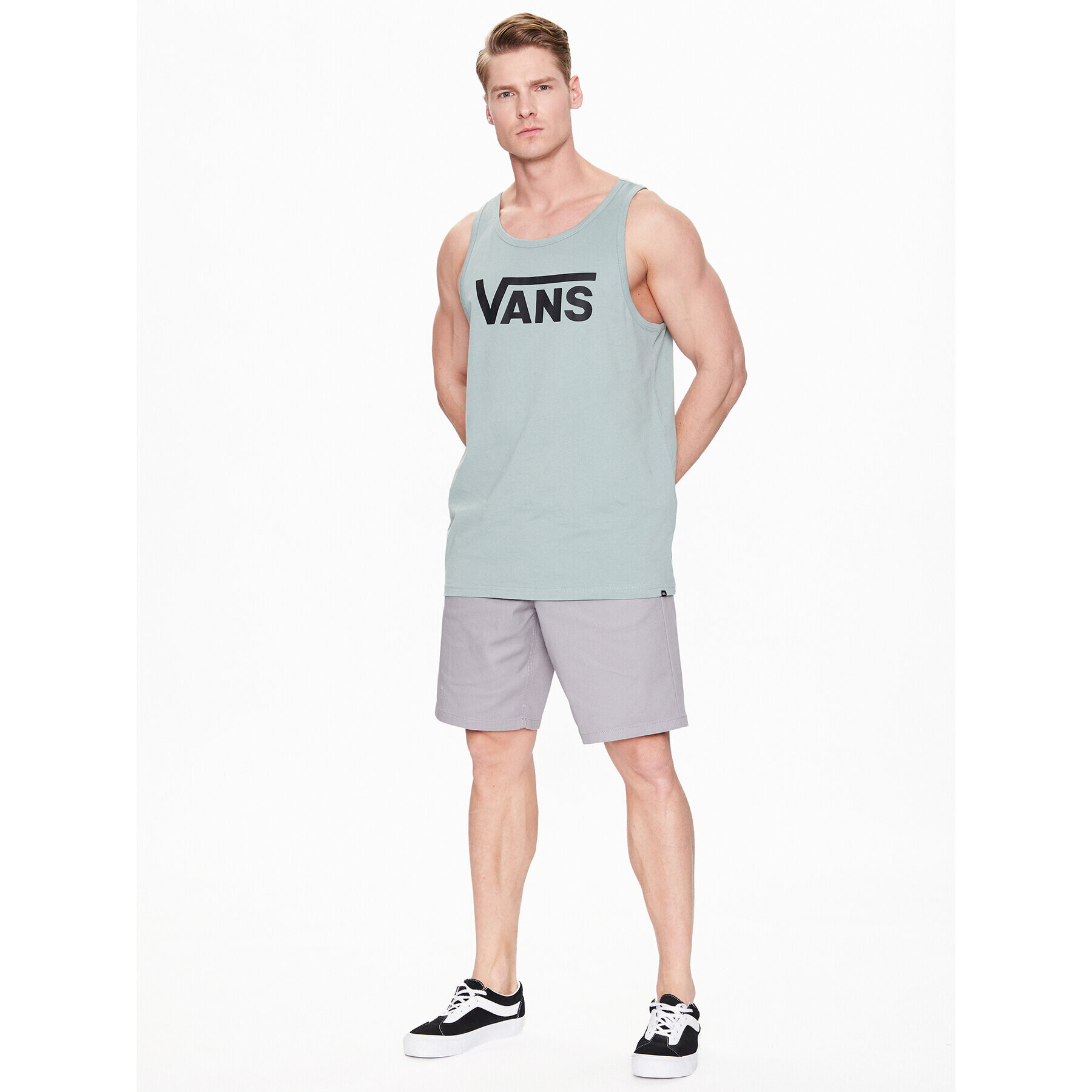 Vans Tank top Classic VN000Y8V Zelená Classic Fit - Pepit.sk