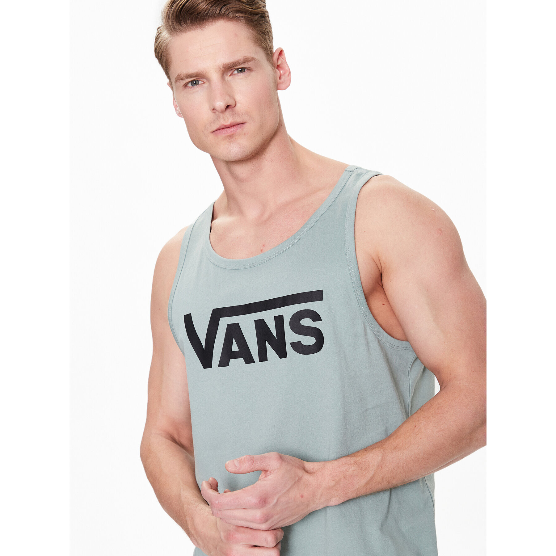 Vans Tank top Classic VN000Y8V Zelená Classic Fit - Pepit.sk