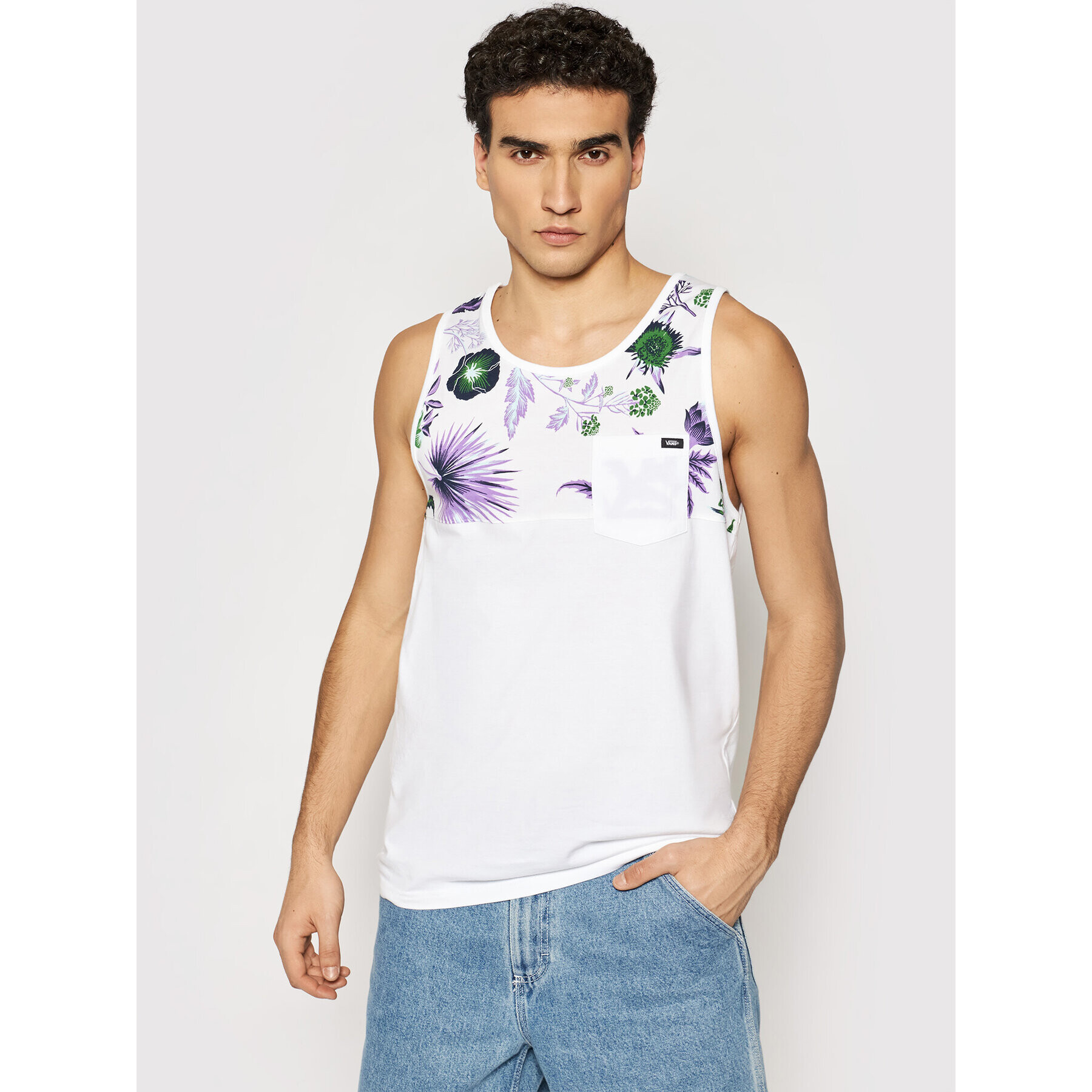 Vans Tank top Hilby VN0006HQ Biela Relaxed Fit - Pepit.sk