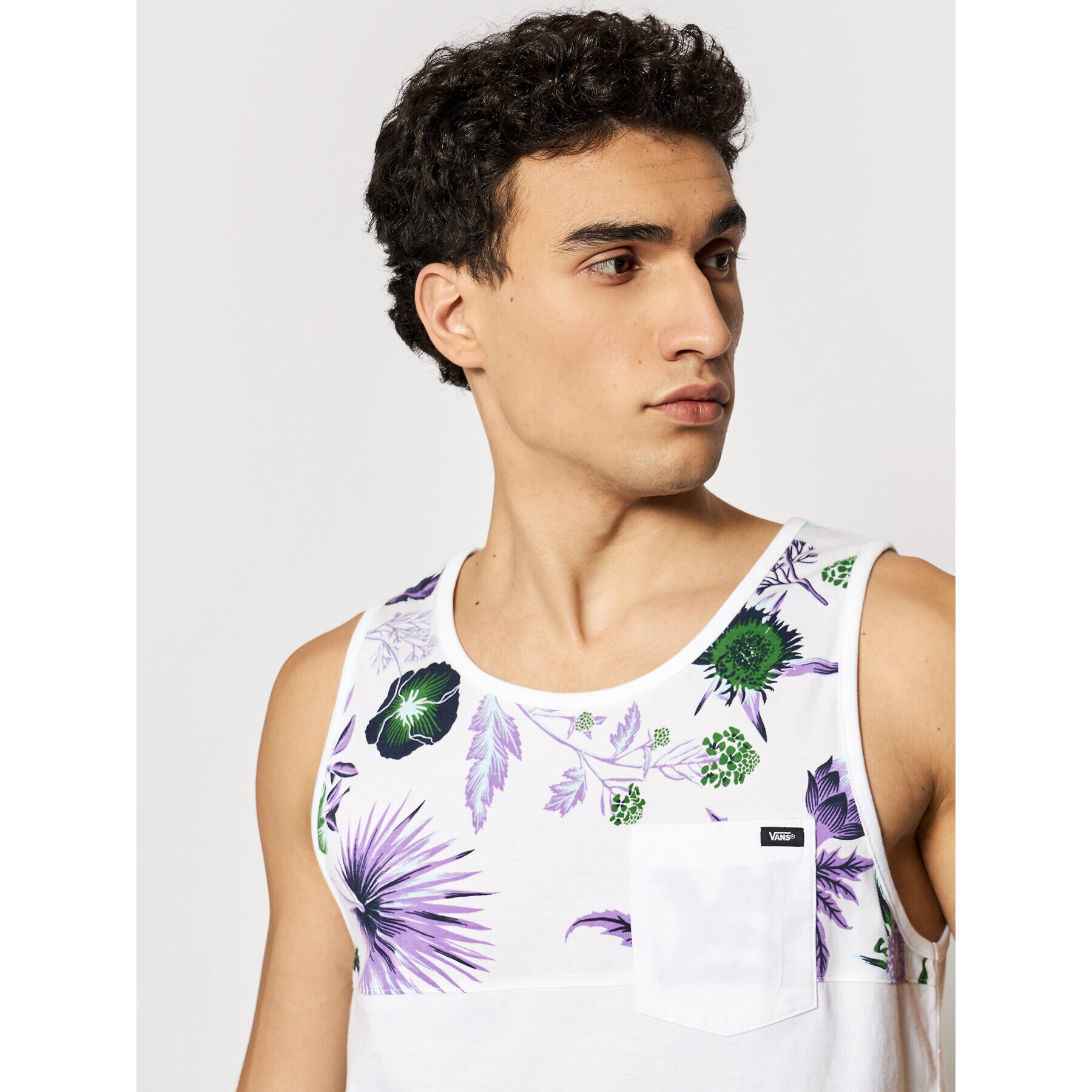 Vans Tank top Hilby VN0006HQ Biela Relaxed Fit - Pepit.sk