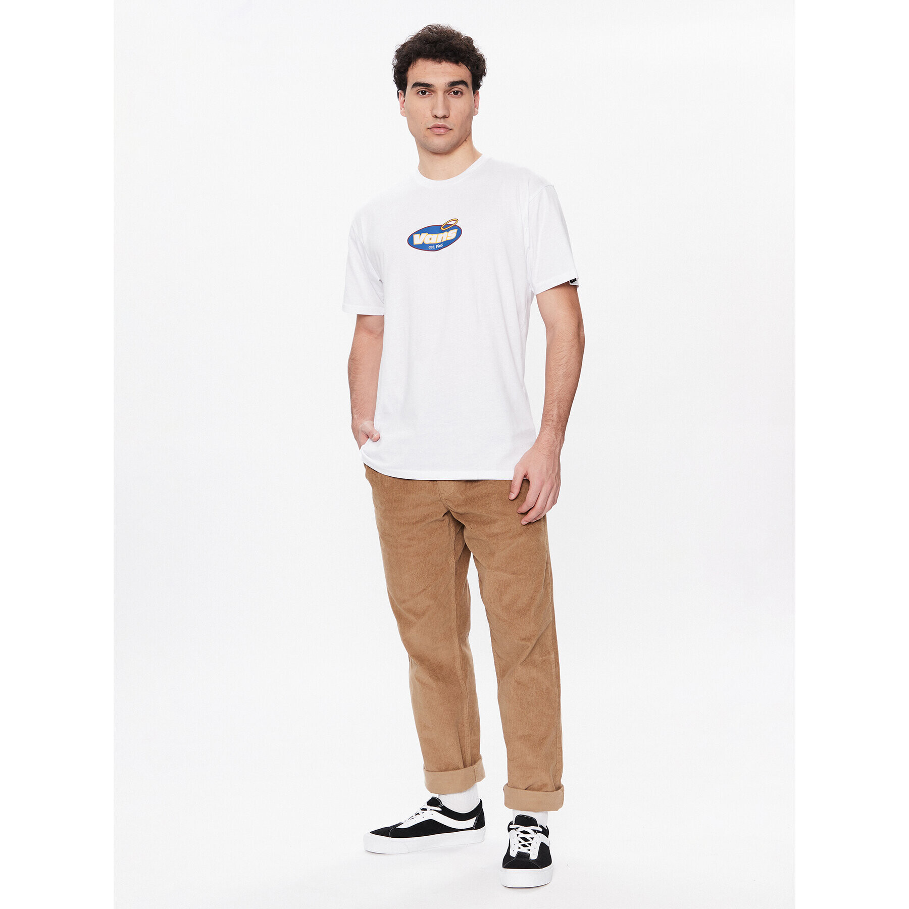 Vans Tričko Perfect Halo VN00003P Biela Classic Fit - Pepit.sk