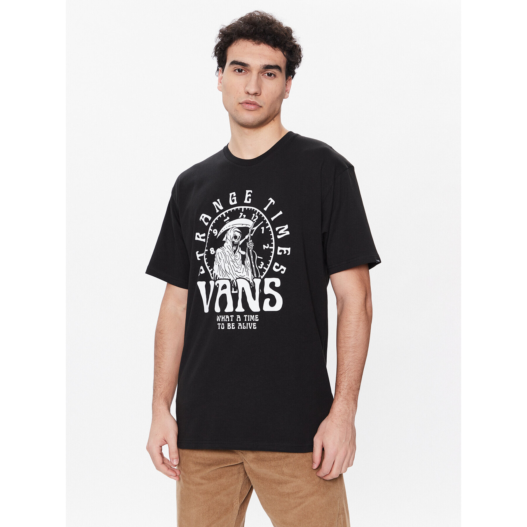 Vans Tričko Strange Times VN000040 Čierna Classic Fit - Pepit.sk