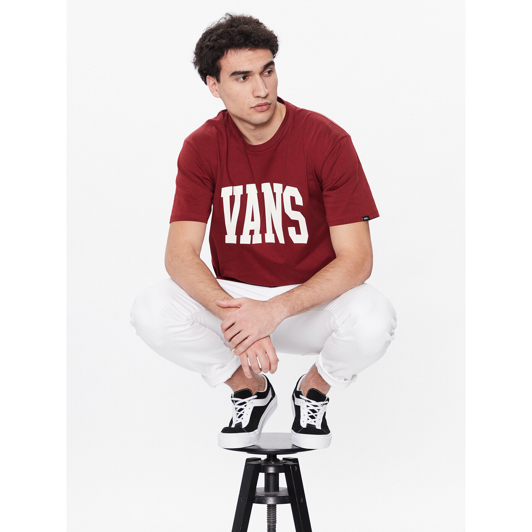 Vans Tričko Varsity VN00003B Červená Classic Fit - Pepit.sk