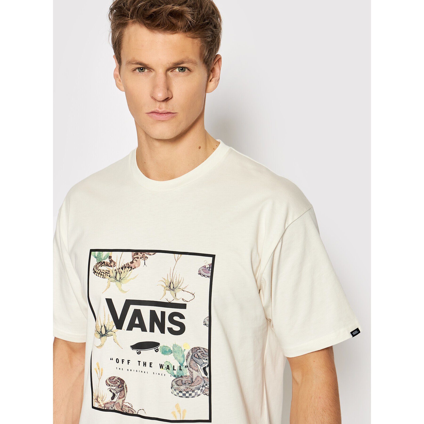 Vans Tričko VN0A5E7Y Béžová Classic Fit - Pepit.sk