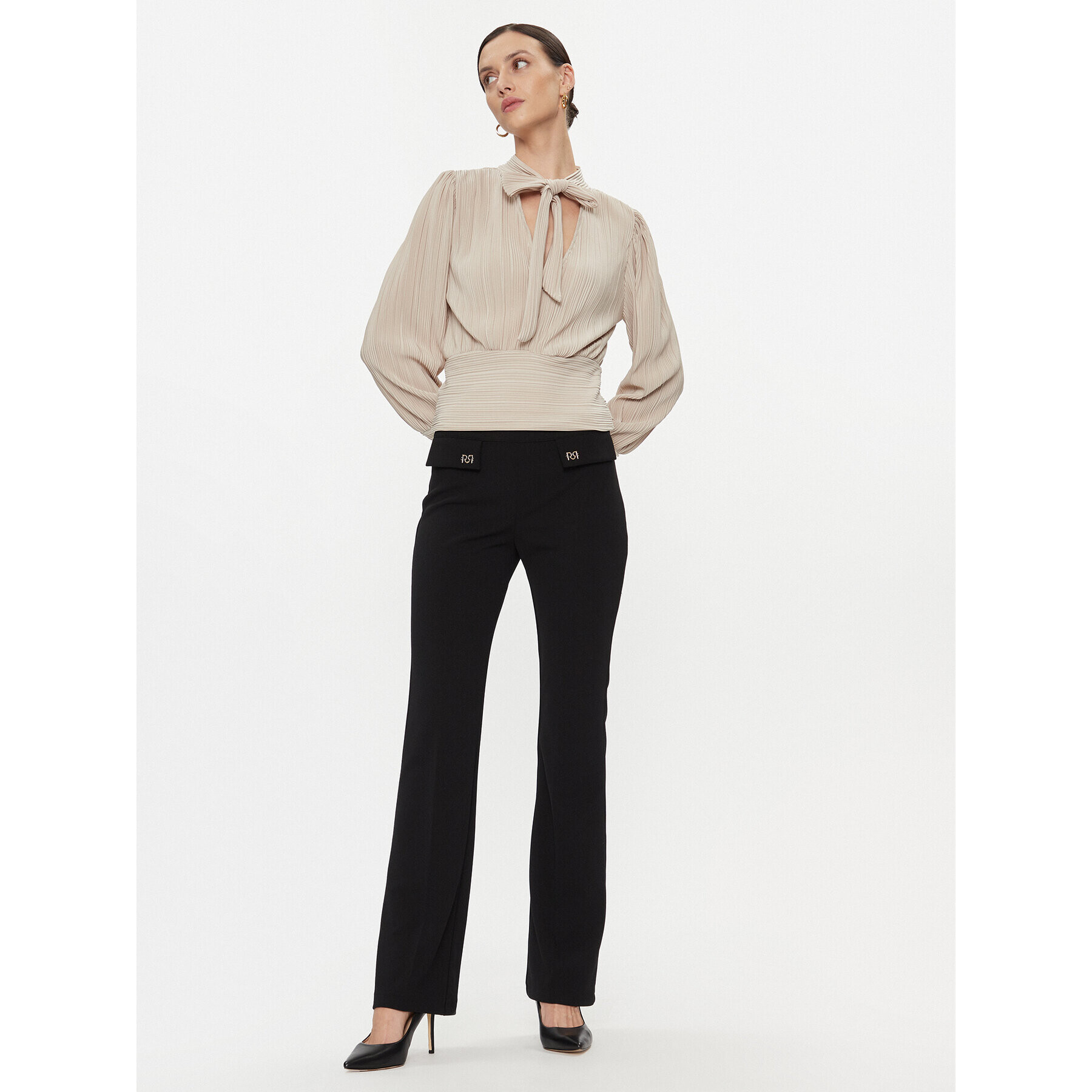 Vero Moda Blúzka 10295544 Écru Regular Fit - Pepit.sk