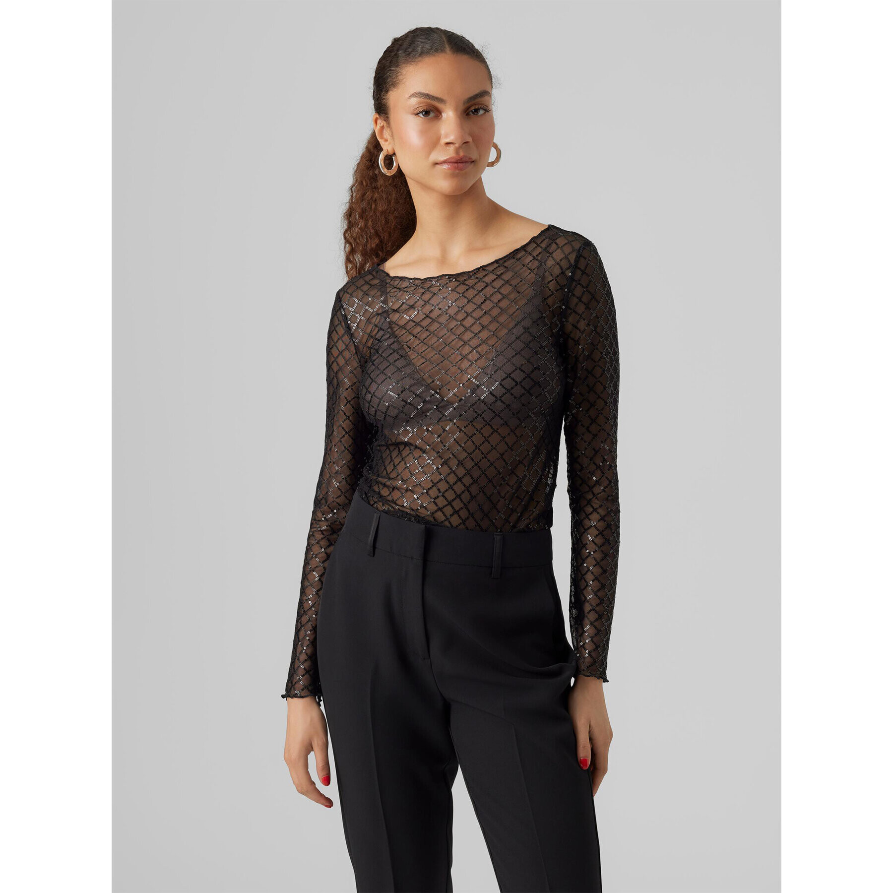 Vero Moda Blúzka 10299302 Čierna Regular Fit - Pepit.sk