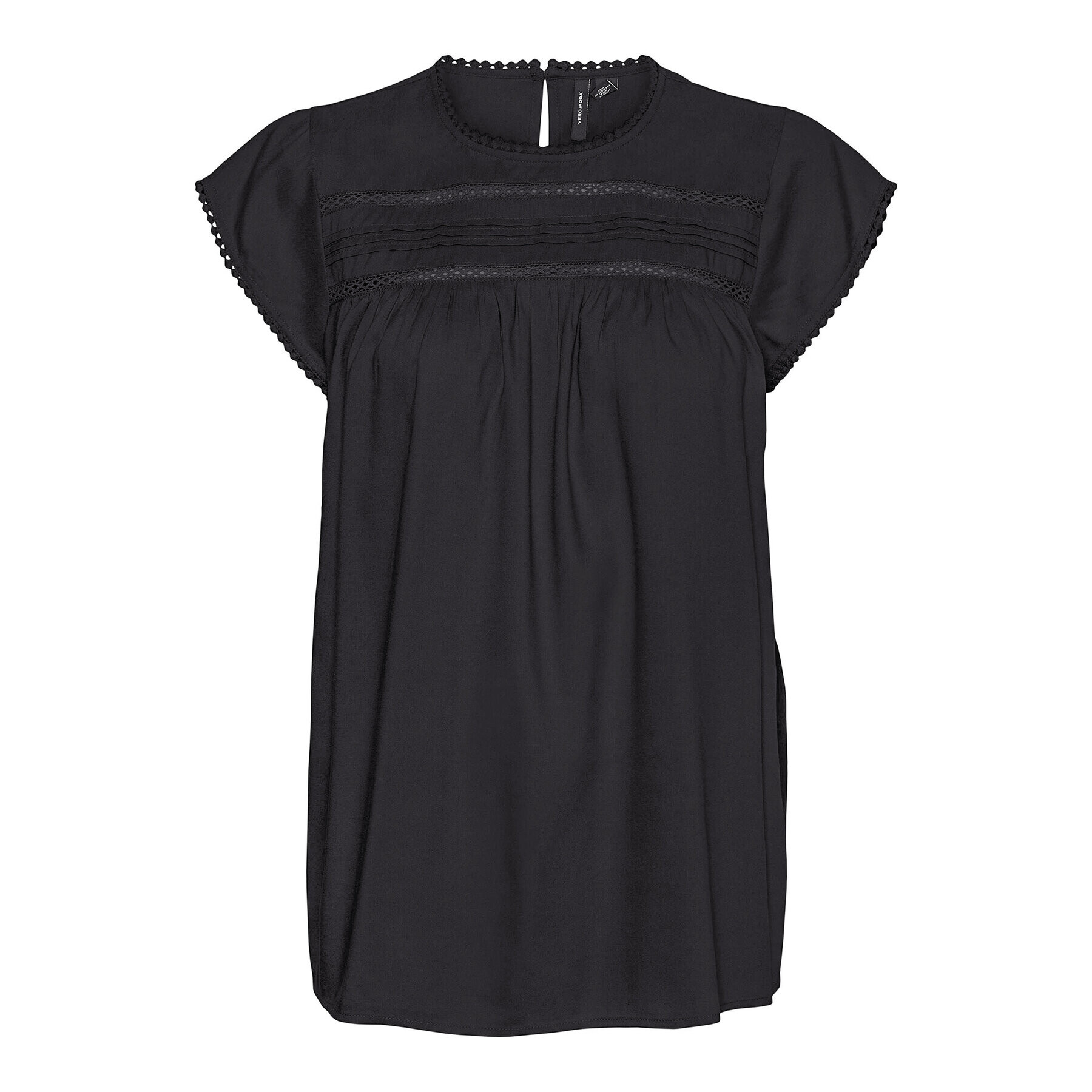 Vero Moda Blúzka Debbie 10247943 Čierna Regular Fit - Pepit.sk