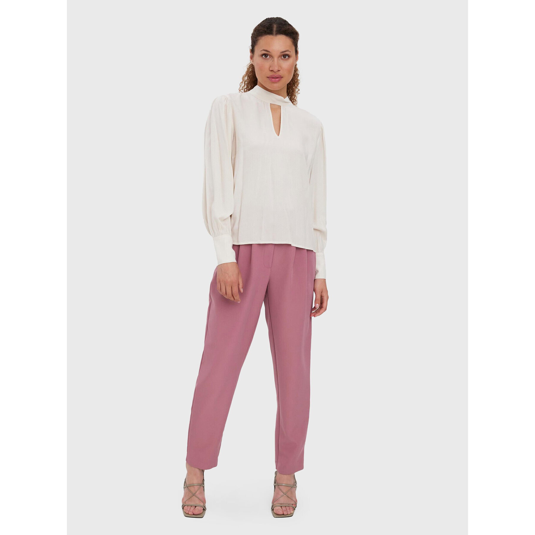 Vero Moda Blúzka Kara 10276163 Écru Relaxed Fit - Pepit.sk