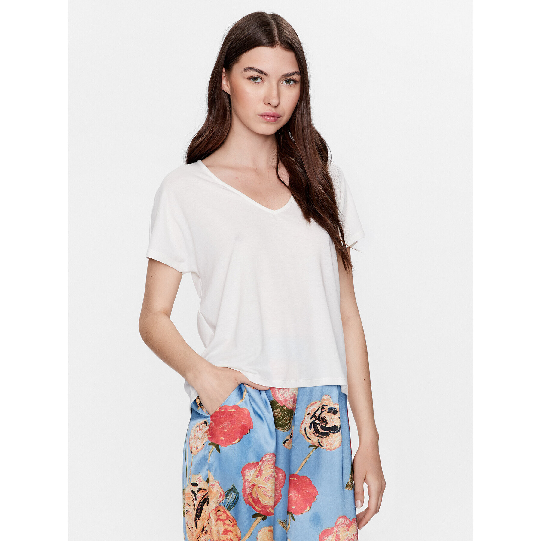 Vero Moda Blúzka Marijune 10281911 Biela Regular Fit - Pepit.sk