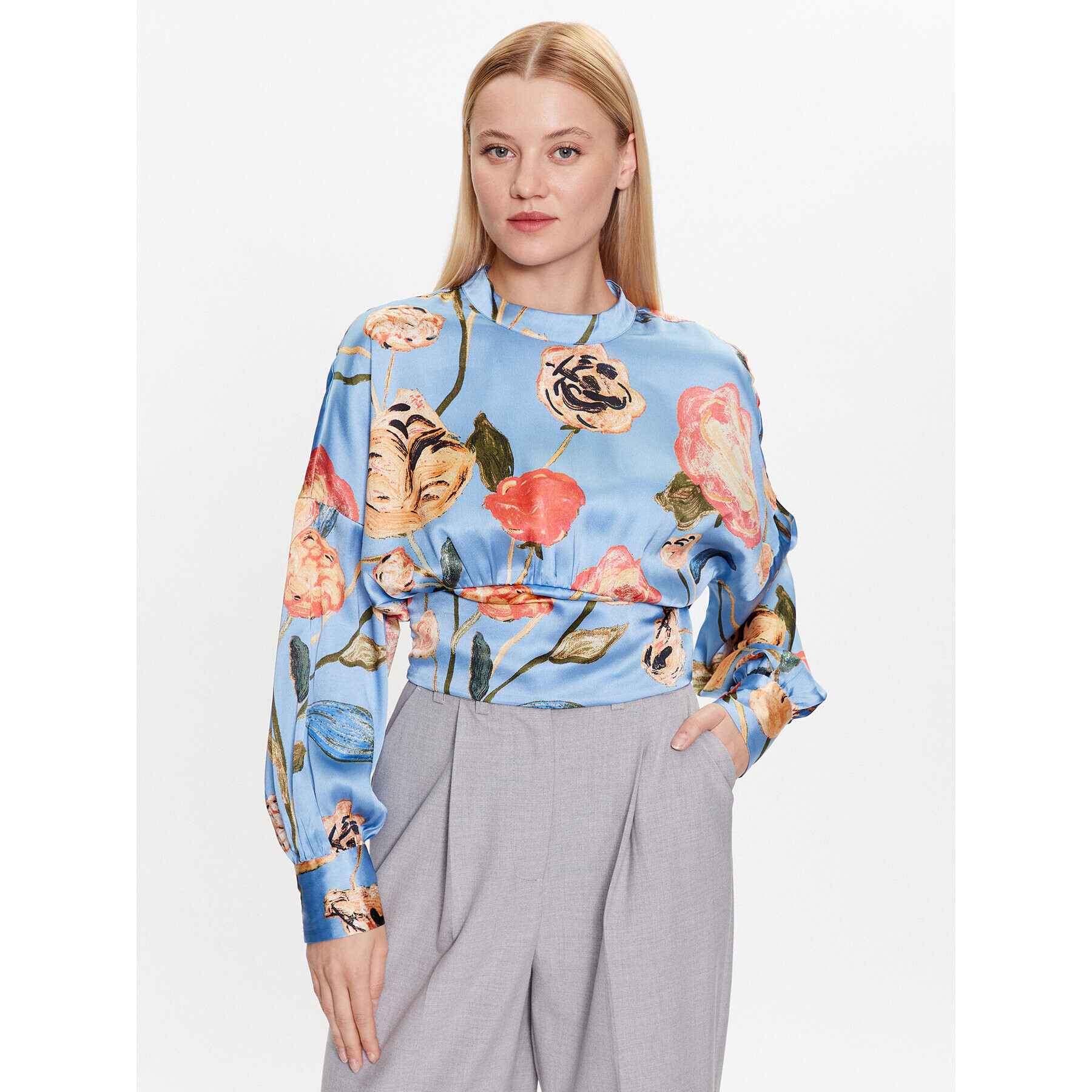 Vero Moda Blúzka Renee 10282218 Modrá Standard Fit - Pepit.sk