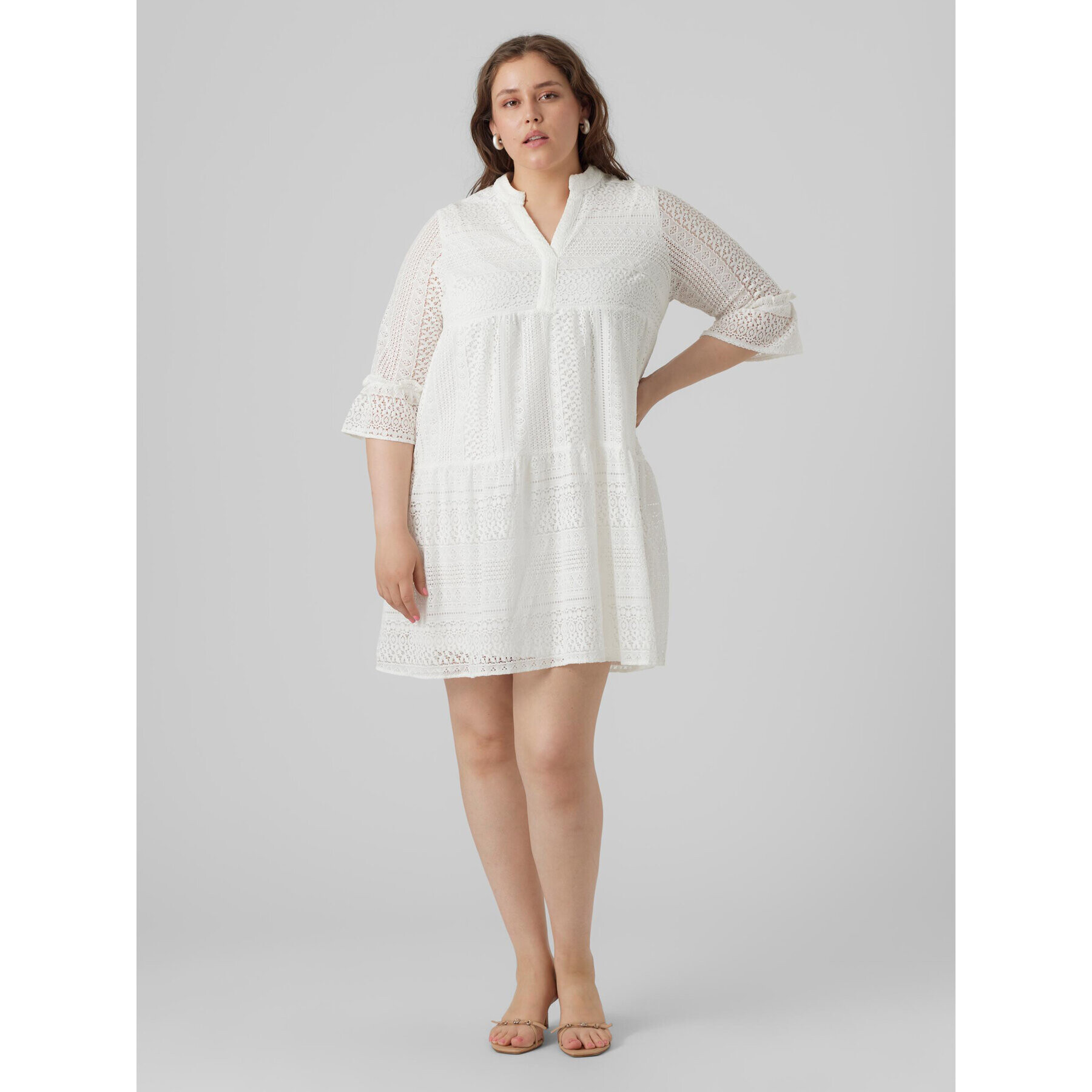 Vero Moda Curve Blúzka 10294302 Biela - Pepit.sk