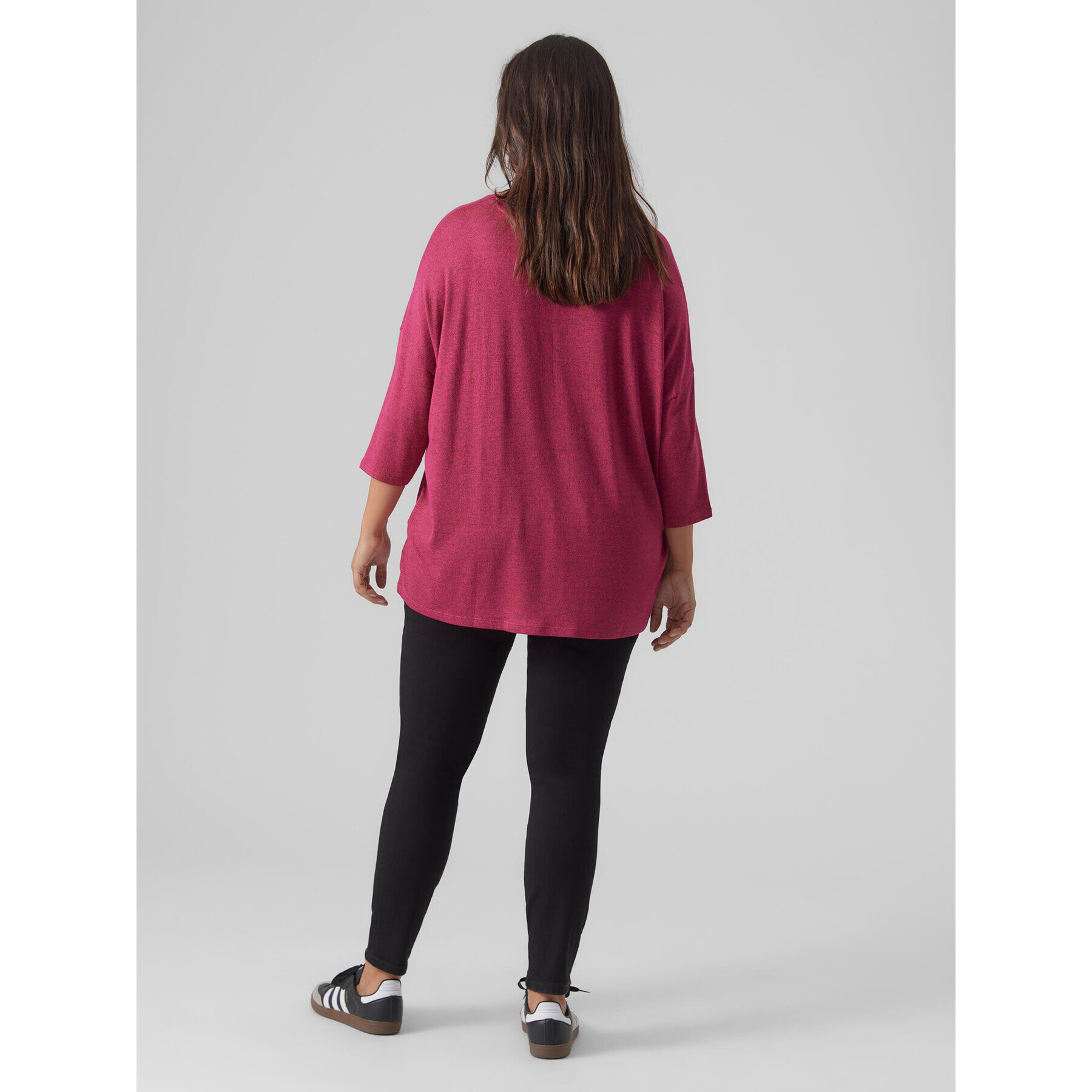 Vero Moda Curve Blúzka Brianna 10297287 Červená Regular Fit - Pepit.sk