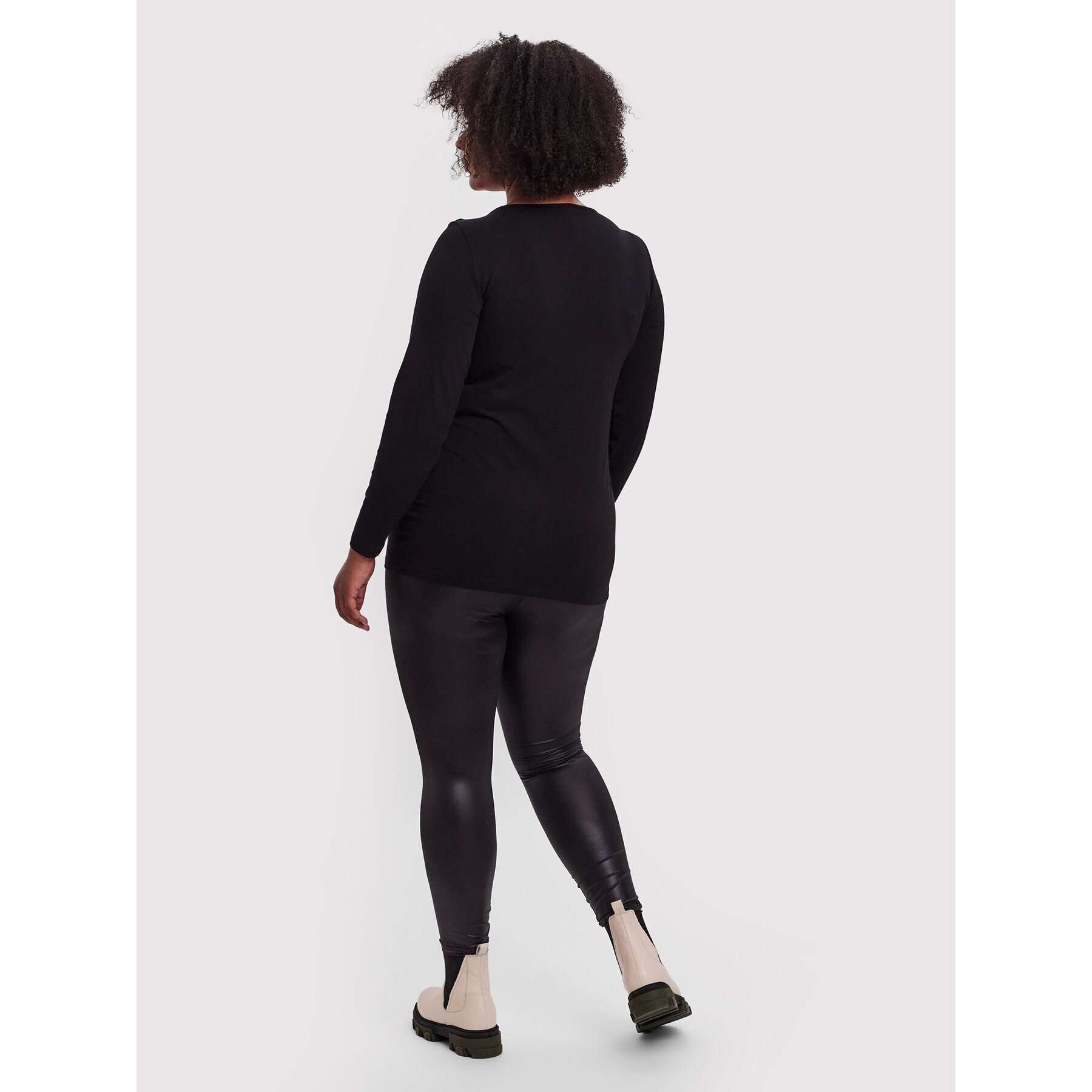 Vero Moda Curve Blúzka Paxi 10251959 Čierna Tight Fit - Pepit.sk