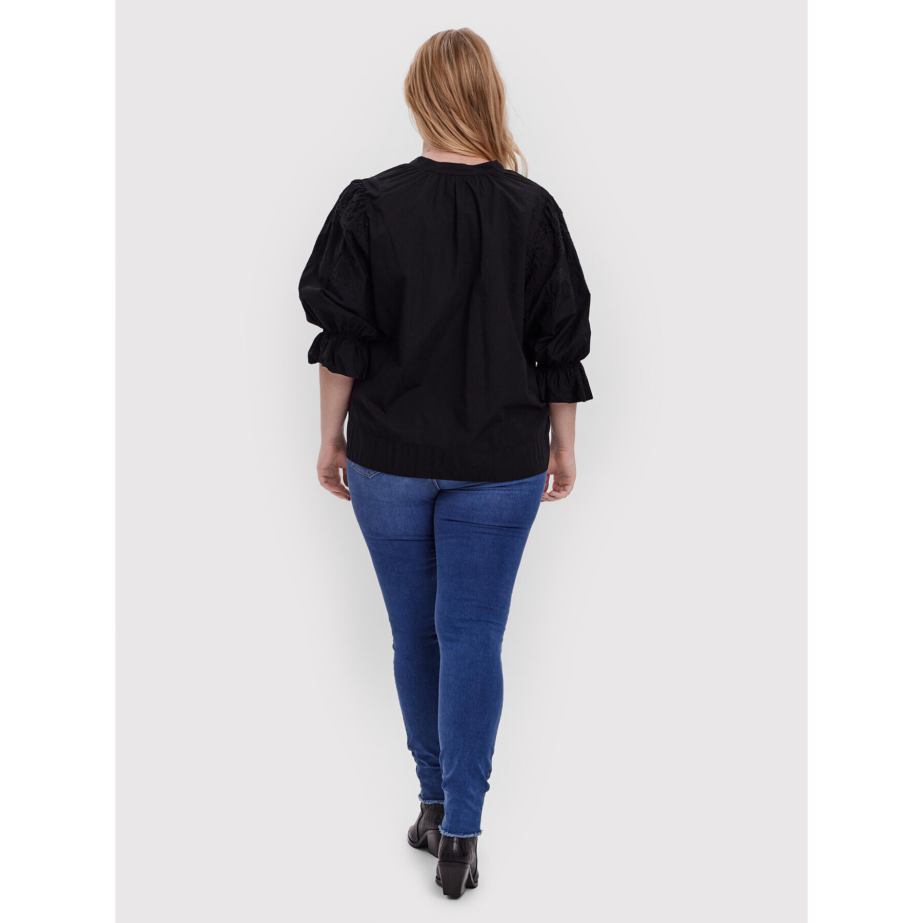 Vero Moda Curve Blúzka Rianne 10256550 Čierna Regular Fit - Pepit.sk