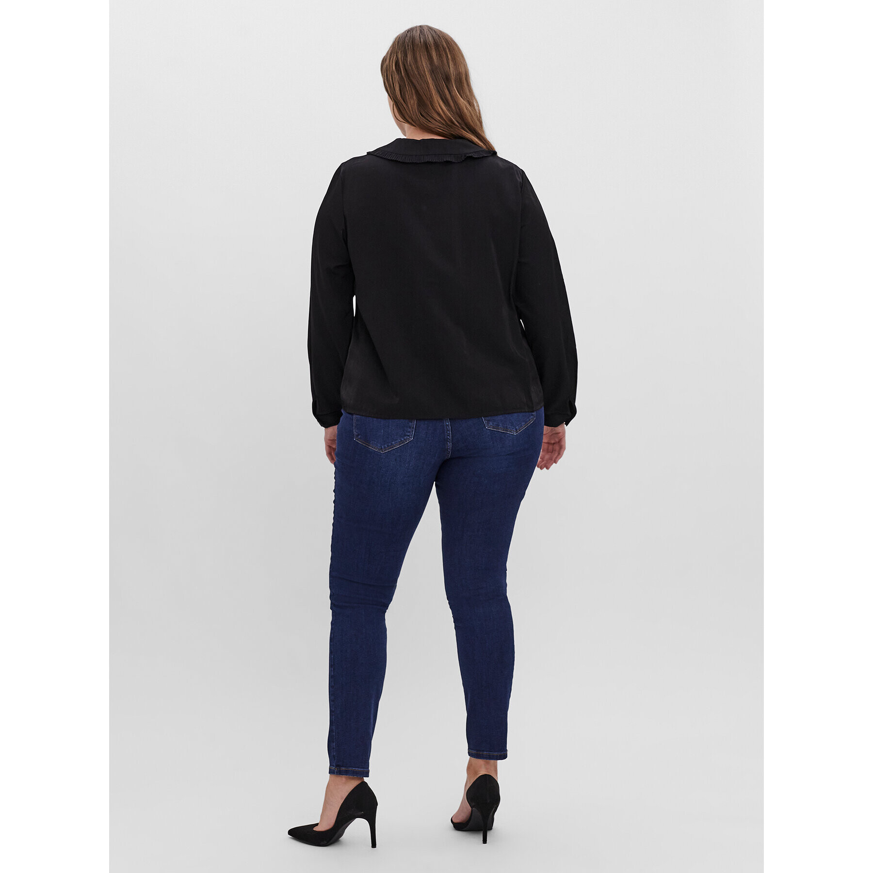 Vero Moda Curve Košeľa Manny 10259341 Čierna Regular Fit - Pepit.sk