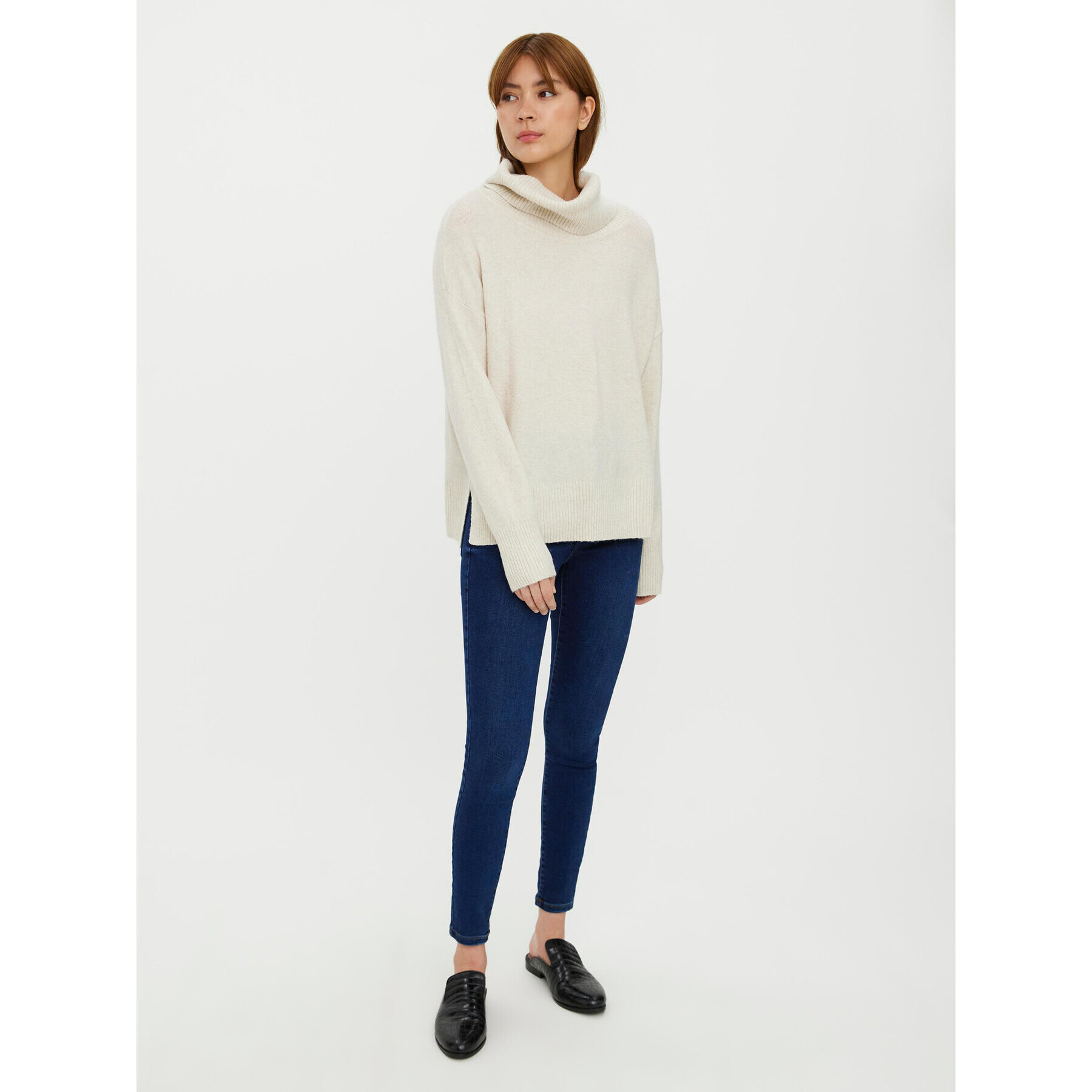 Vero Moda Rolák 10231324 Béžová Regular Fit - Pepit.sk