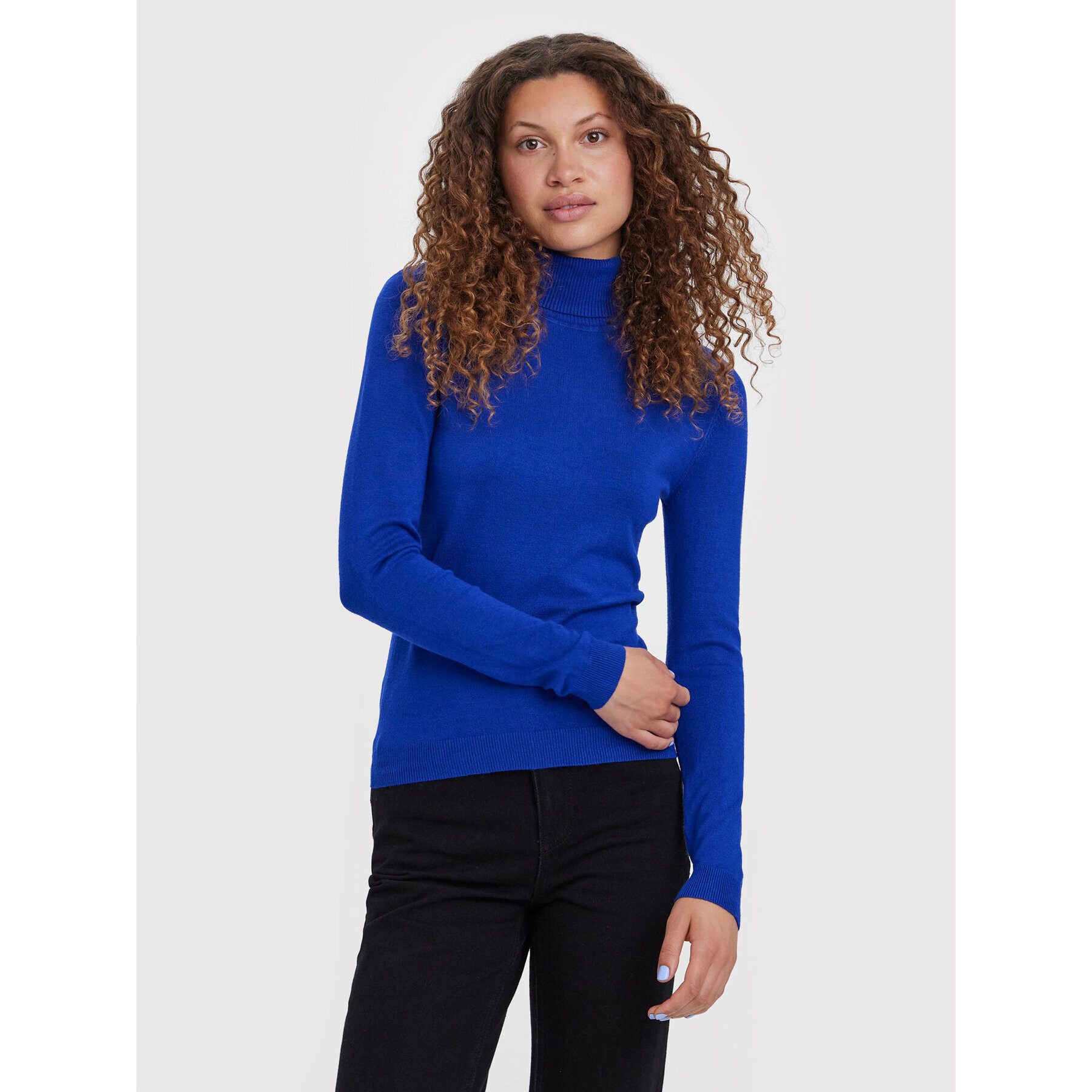 Vero Moda Rolák Glory 10231630 Modrá Slim Fit - Pepit.sk