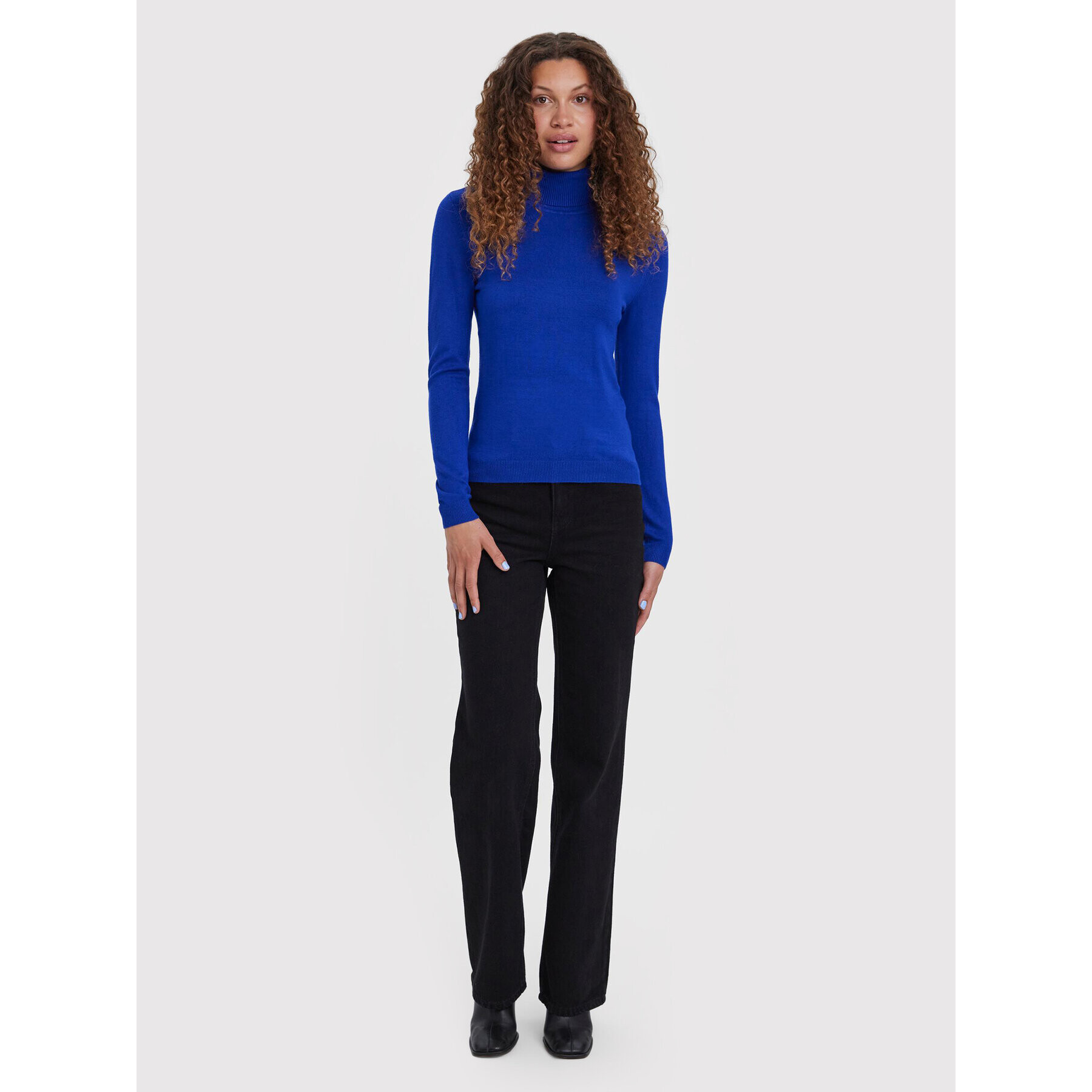 Vero Moda Rolák Glory 10231630 Modrá Slim Fit - Pepit.sk