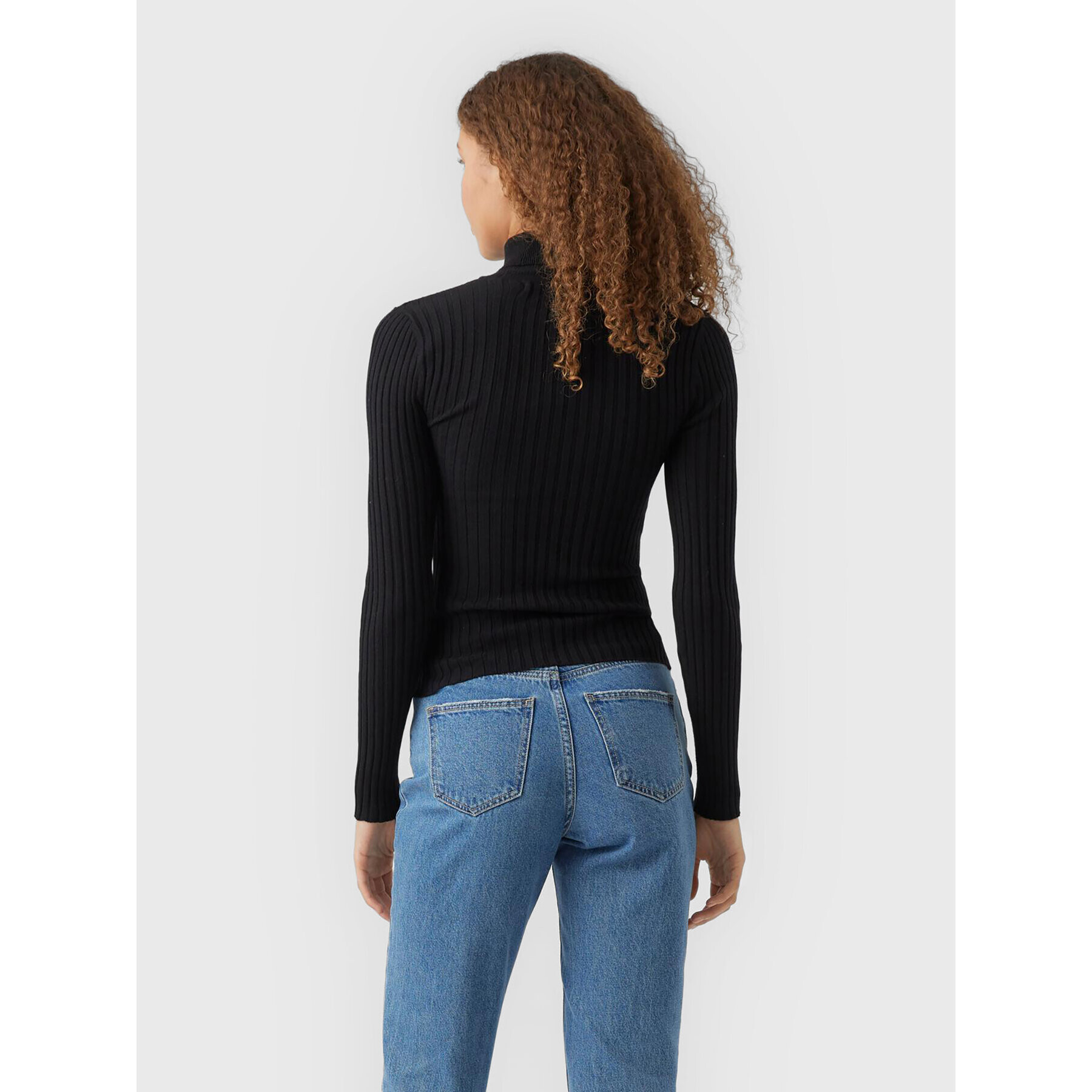 Vero Moda Rolák Kiki 10272699 Čierna Slim Fit - Pepit.sk