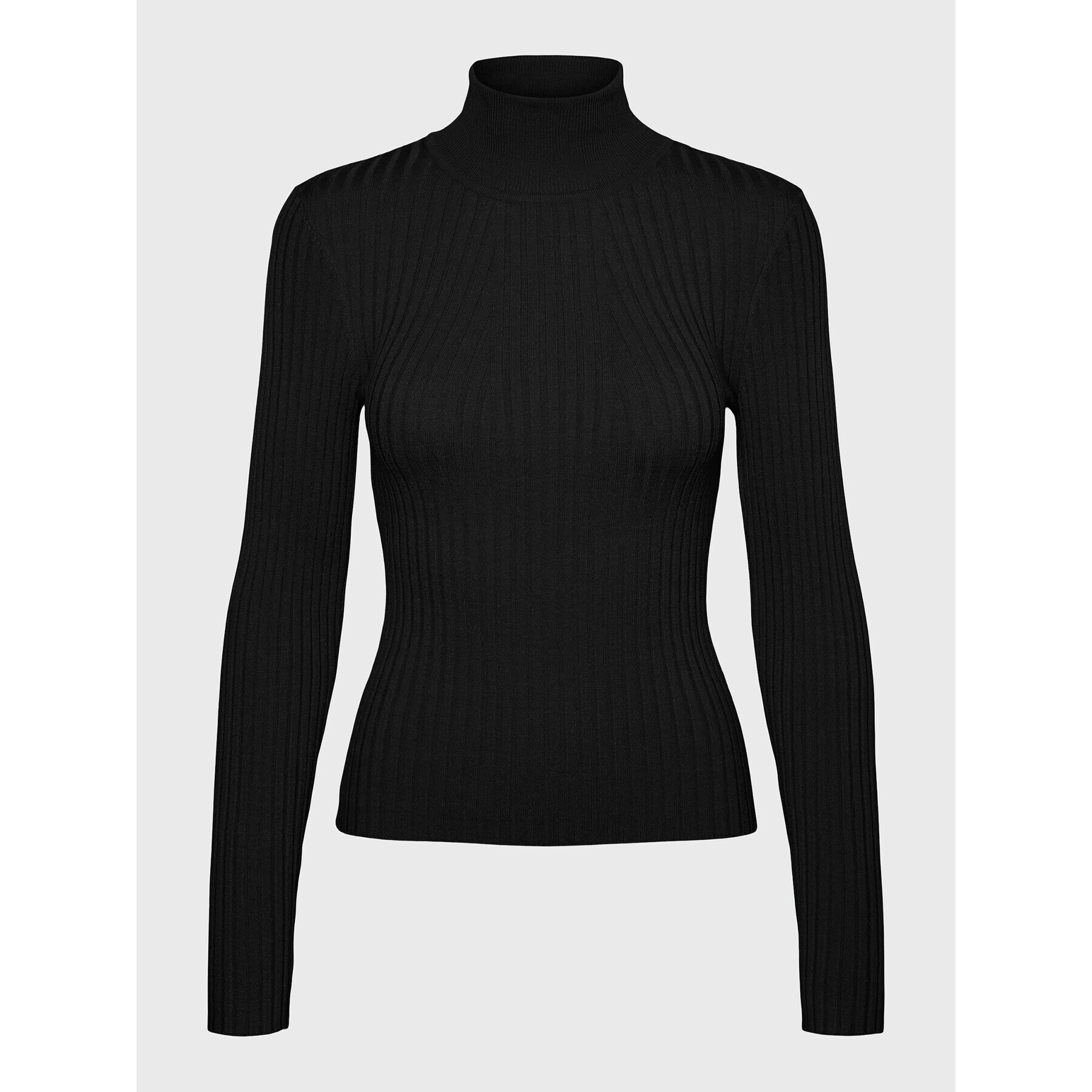 Vero Moda Rolák Kiki 10272699 Čierna Slim Fit - Pepit.sk