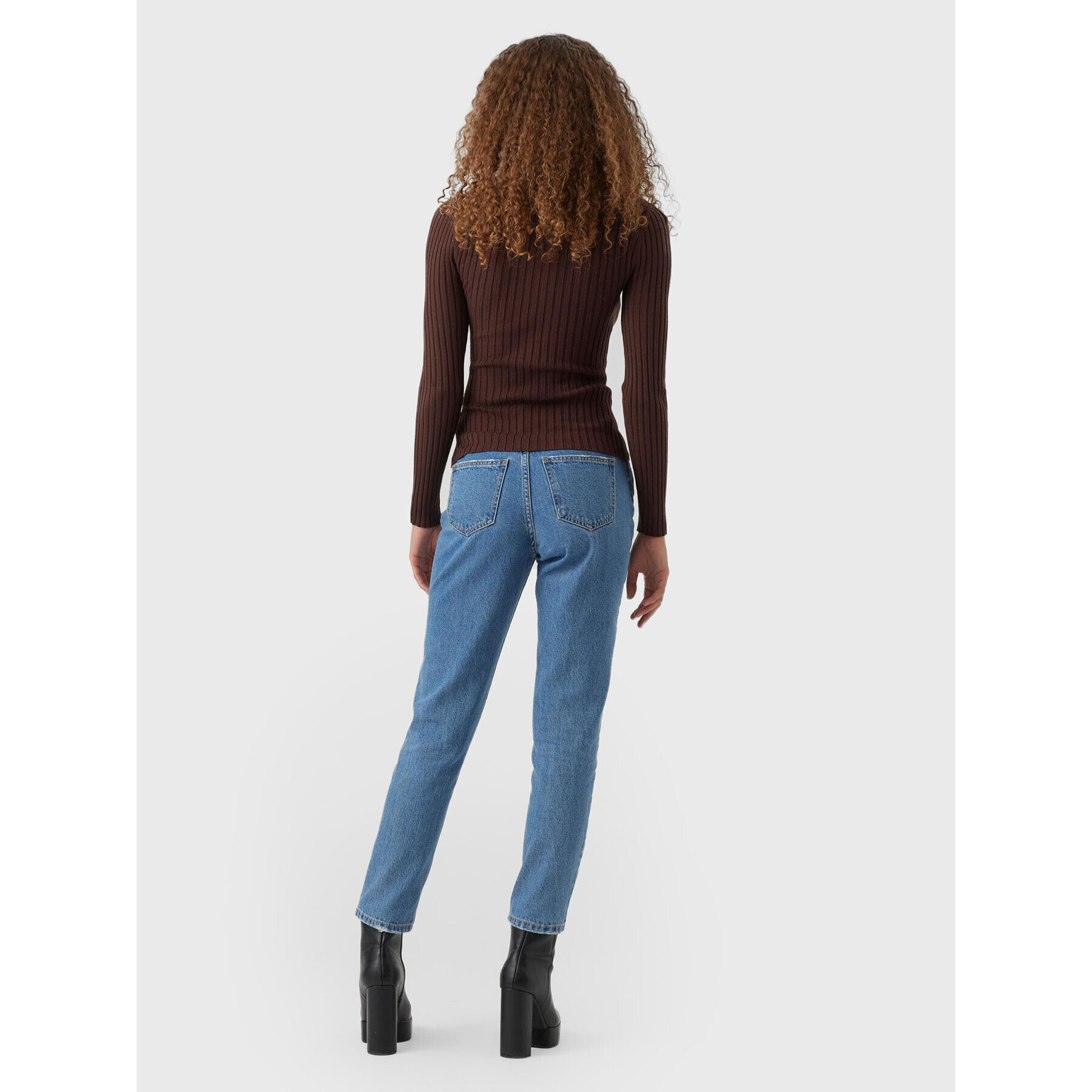 Vero Moda Rolák Kiki 10272699 Hnedá Slim Fit - Pepit.sk