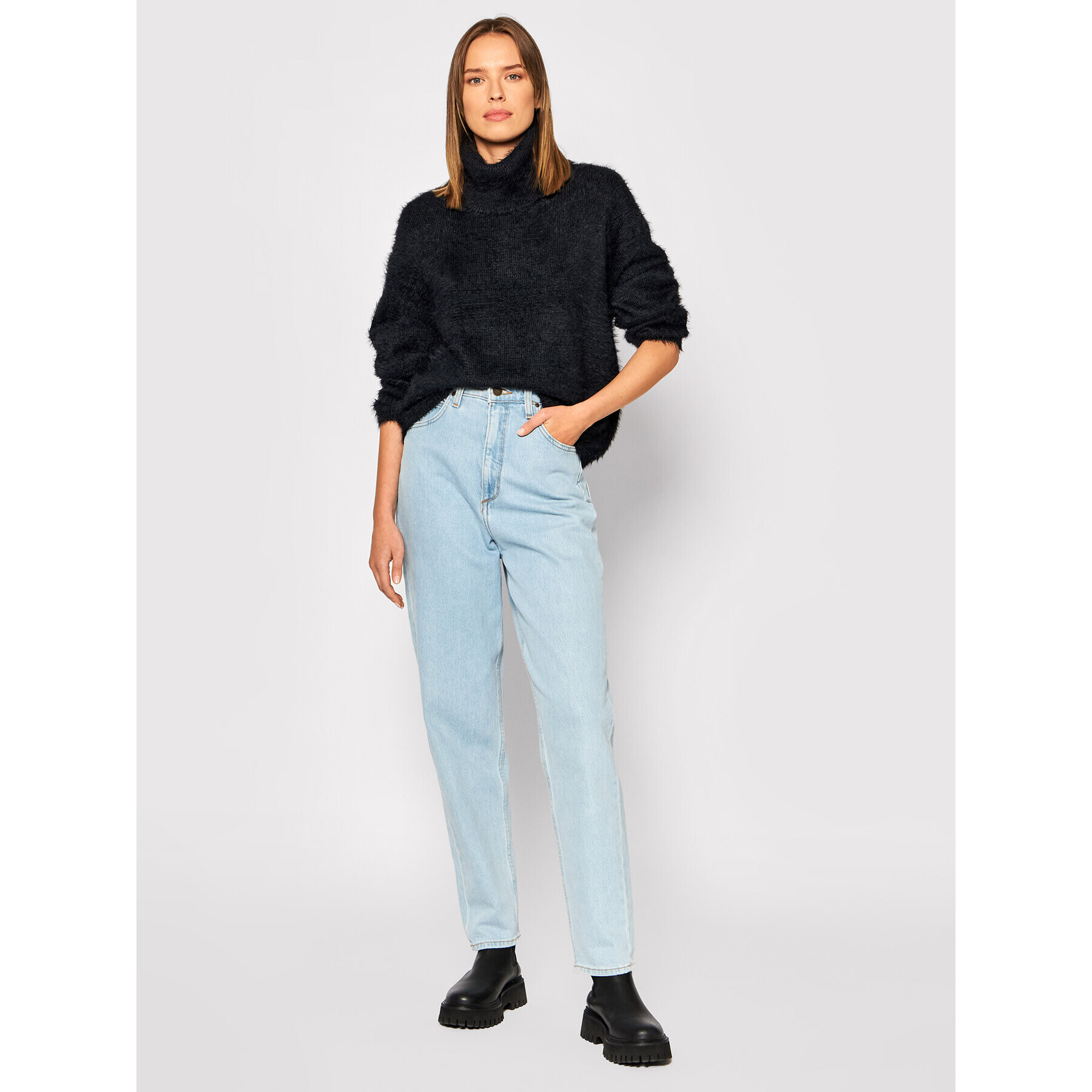 Vero Moda Rolák Poilu 10248751 Čierna Relaxed Fit - Pepit.sk