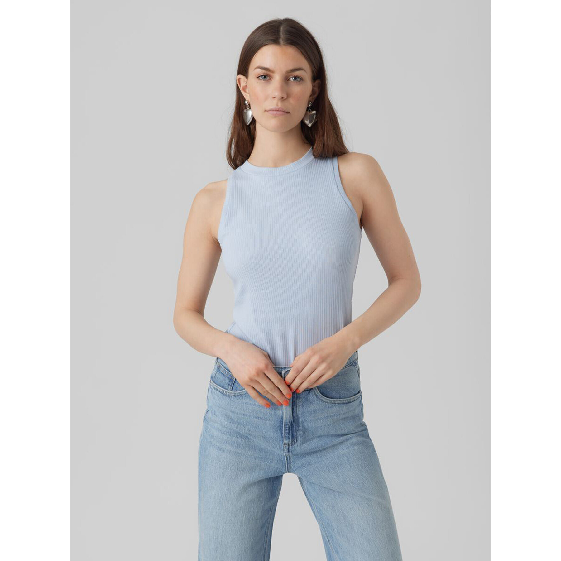 Vero Moda Top Lavender 10275519 Modrá Slim Fit - Pepit.sk